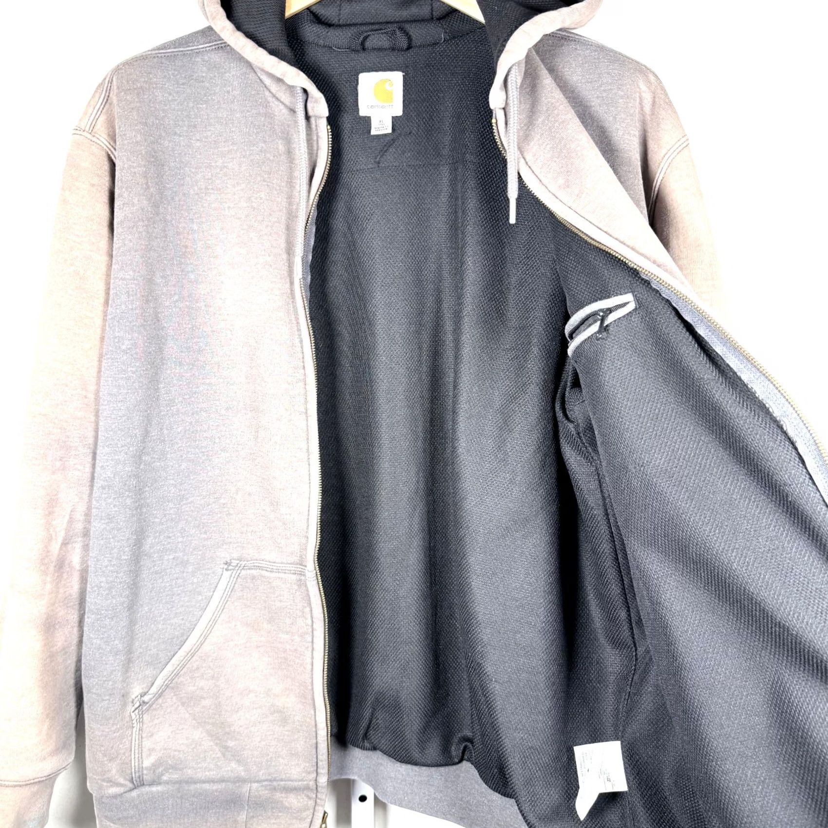 Carhartt Carhartt Sweatshirt Mens Hoodie Gray XL Rain Defender Rutland Thermal-Lined Hooded Zip-Front Sweatshirt - XL Size US XL / EU 56 / 4 - 5 Thumbnail