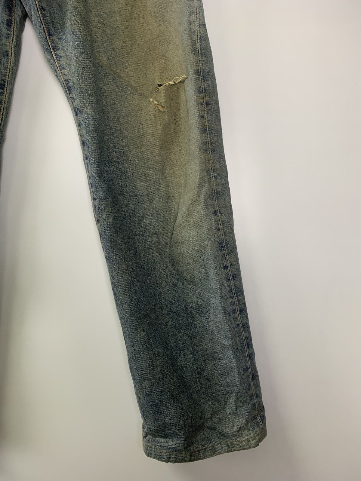 Edwin × Vintage Vintage 90s 505 Edwin distressed denim Size US 30 / EU 46 - 6 Thumbnail