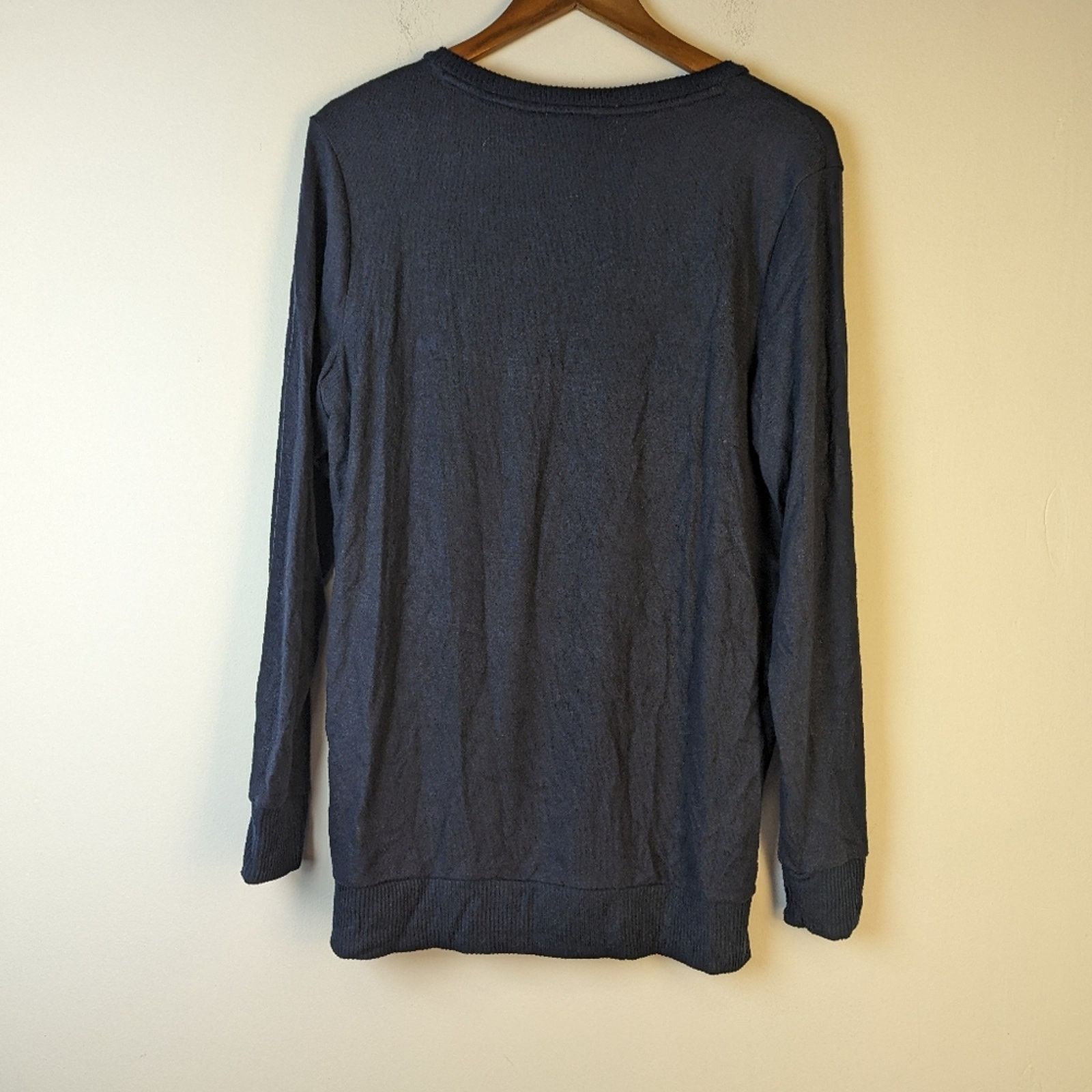 Lucky Brand Lucky Brand Blue V Neck Sweater Size M / US 6-8 / IT 42-44 - 2 Thumbnail