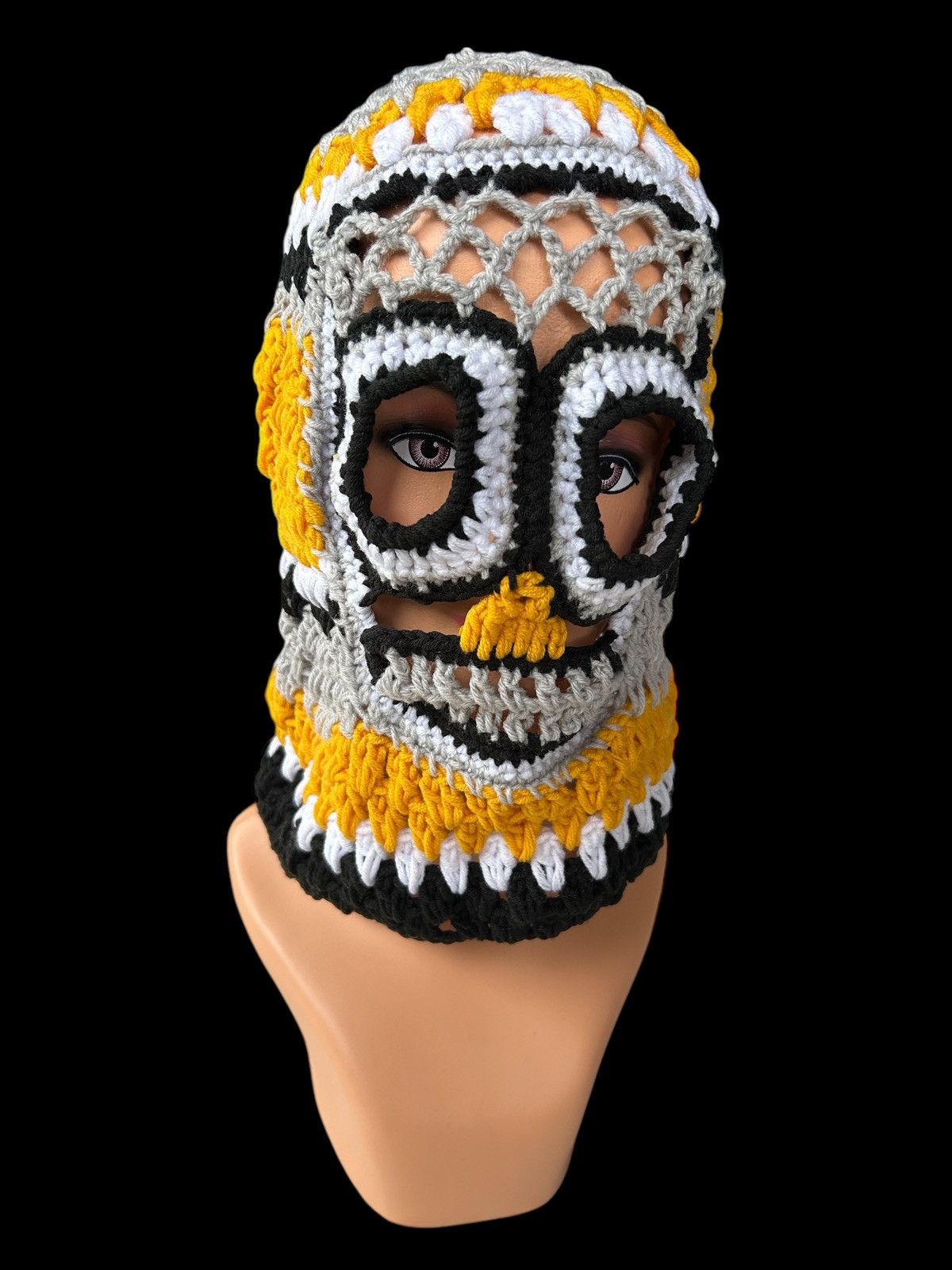 Japanese Brand × Kapital × Vintage Very Rare Crochet Knitted Handmade Balaclava Masked Size ONE SIZE - 1 Thumbnail