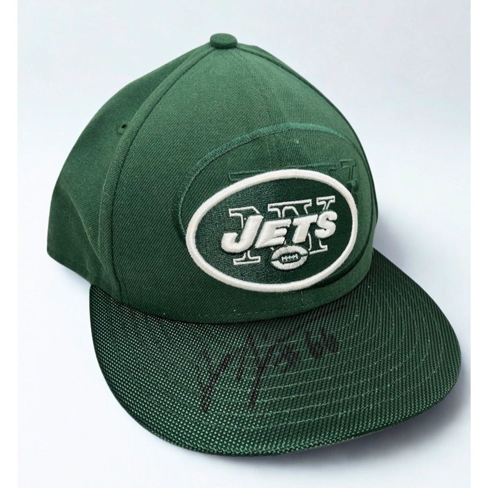 New Era New York Jets Joe Tippmann Signed 59FIFTY Fitted Hat 7 3/4 Size ONE SIZE - 5 Thumbnail