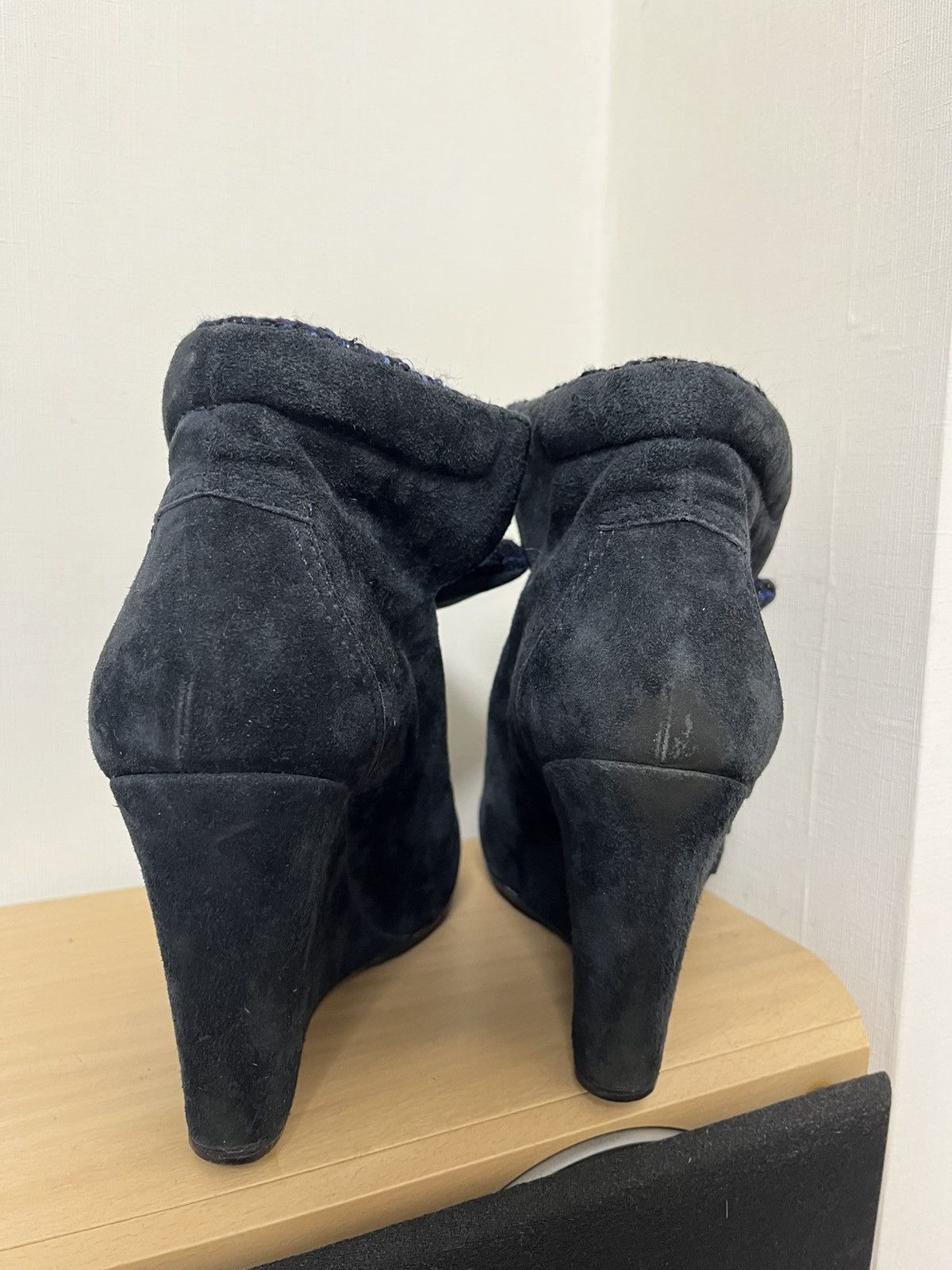 Chanel × Isabel Marant × Isabel Marant Etoile Chanel Suede Tweed Anke Boots Size US 10 / IT 40 - 6 Thumbnail