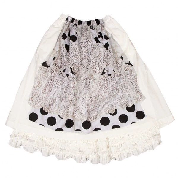 Comme des Garcons Comme Des Garcons White patterned lace skirt Size 24" / US 00 / IT 34 - 2 Thumbnail