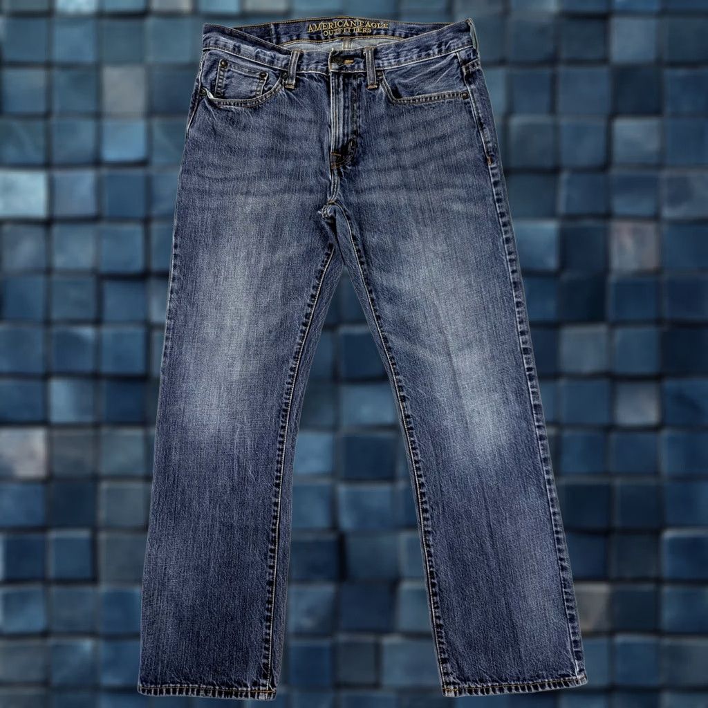 American Eagle Outfitters American Eagle Outfitters Jeans Men 34x30 Straight Leg Blue Denim 5-Pocket Stretch Regular Waist Vintage: No Size US 34 / EU 50 - 1 Thumbnail