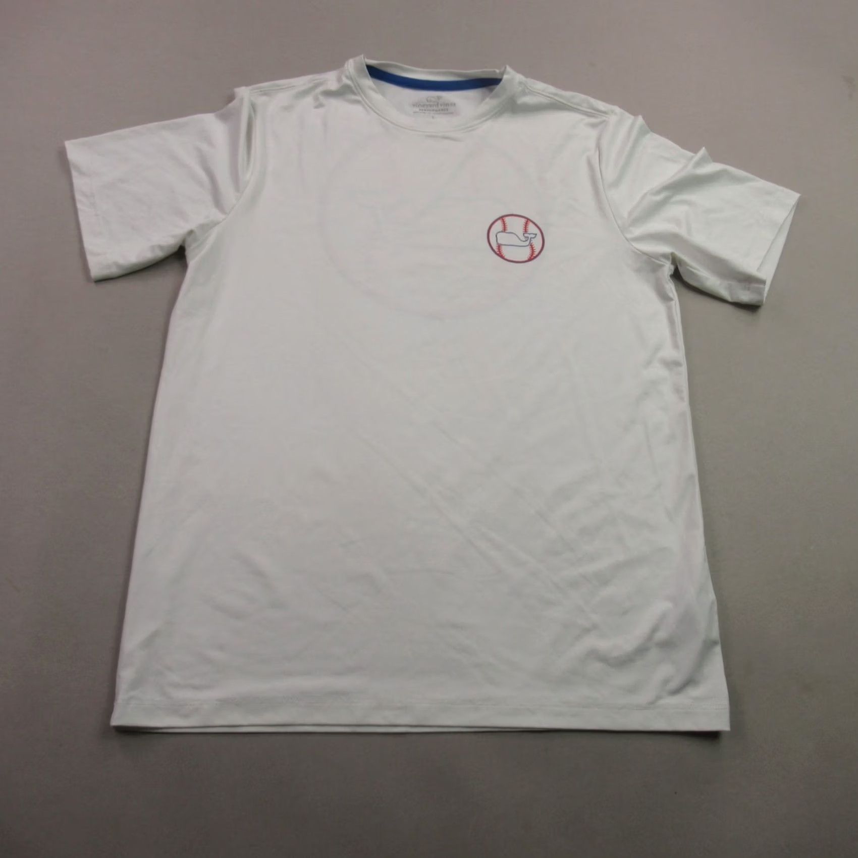 Vineyard Vines Vineyard Vines Shirt Mens Large Short Sleeve Crew Neck Performance White Size US L / EU 52-54 / 3 - 2 Thumbnail