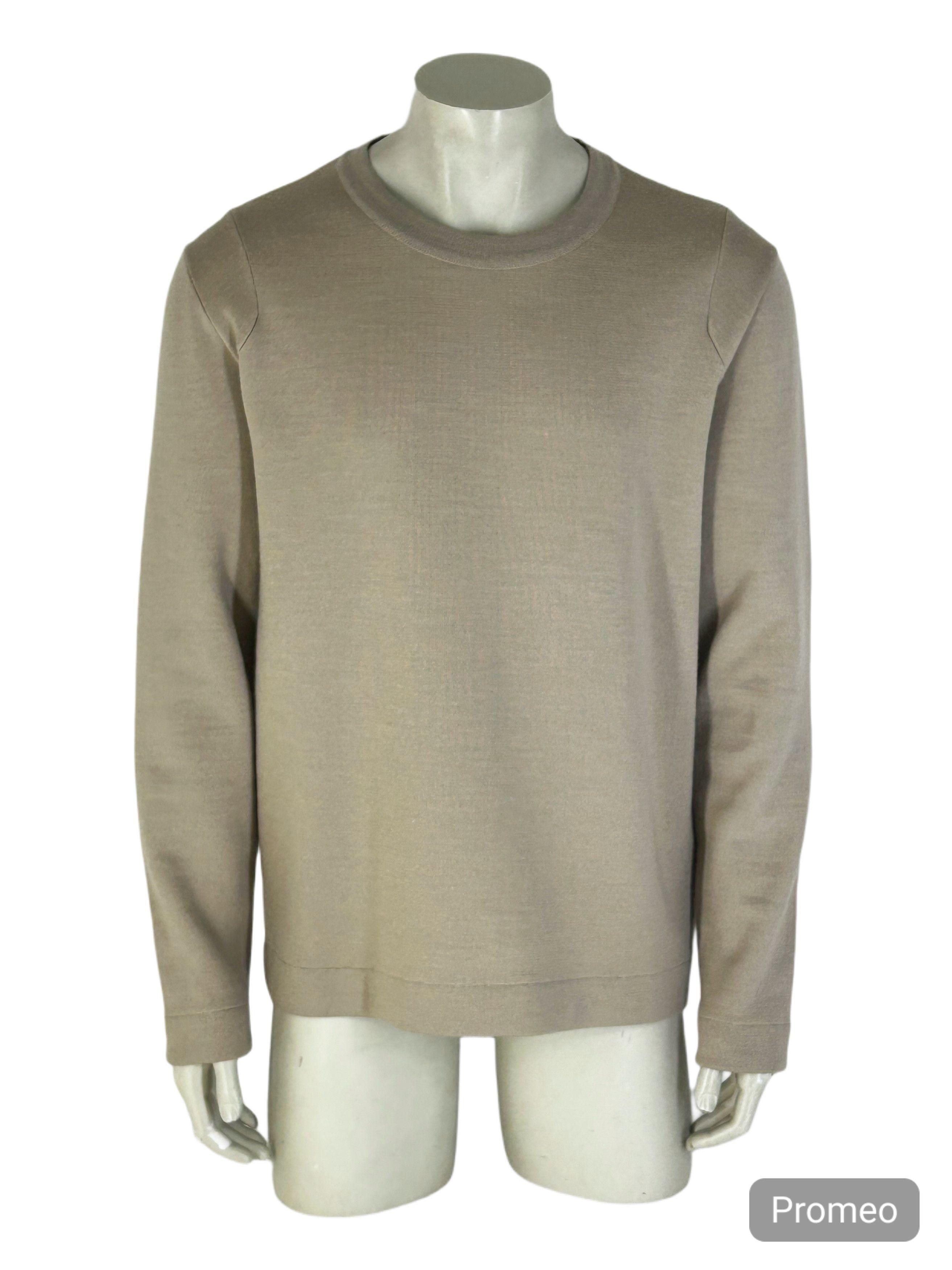 Prada Prada Crew Neck Heavy Tight Knit Beige Wool Jumper size 54 Size US XL / EU 56 / 4 - 1 Thumbnail