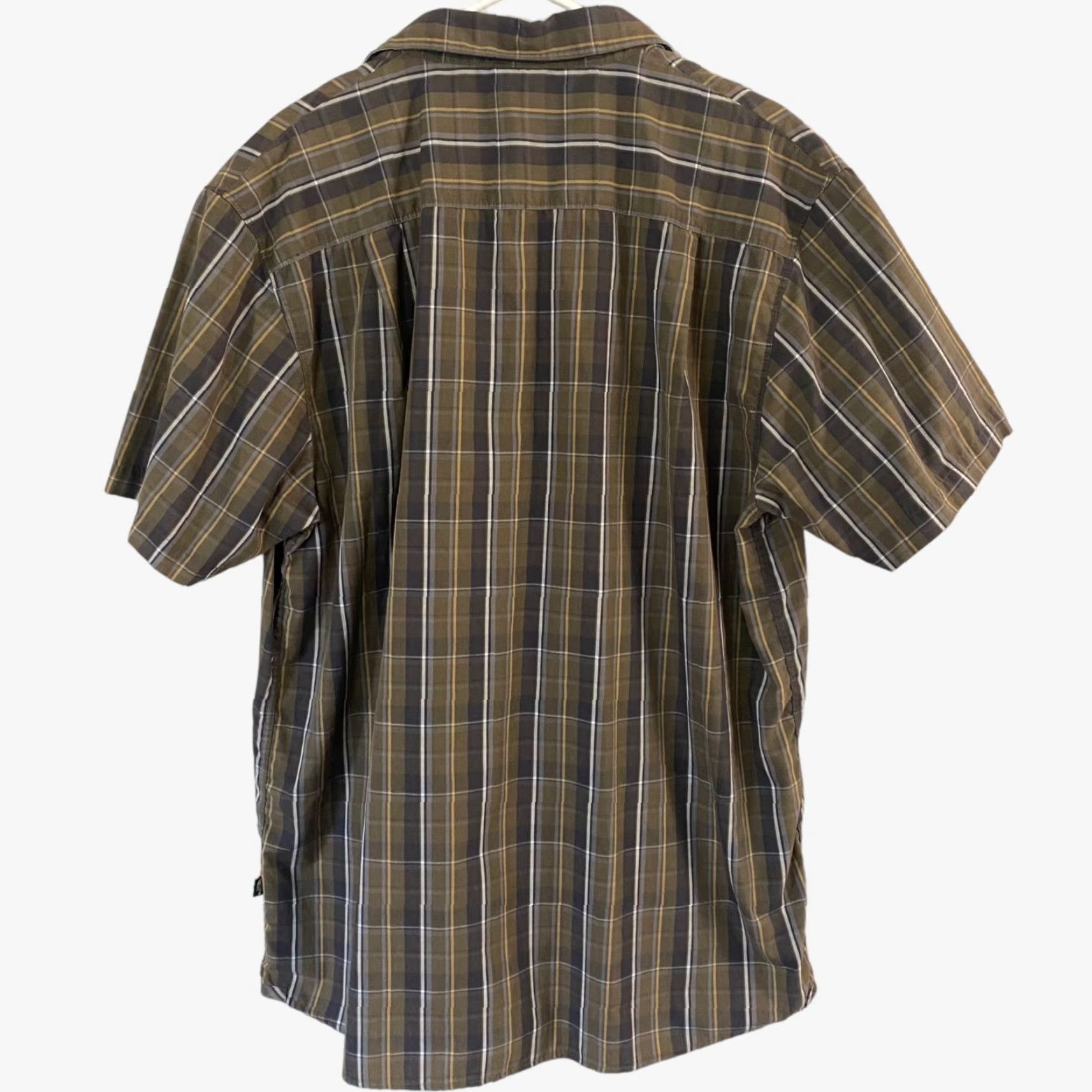 The North Face The North Face Button Up Shirt Short Sleeve Mens XL Green Plaid Chest Pockets Size US XL / EU 56 / 4 - 3 Thumbnail