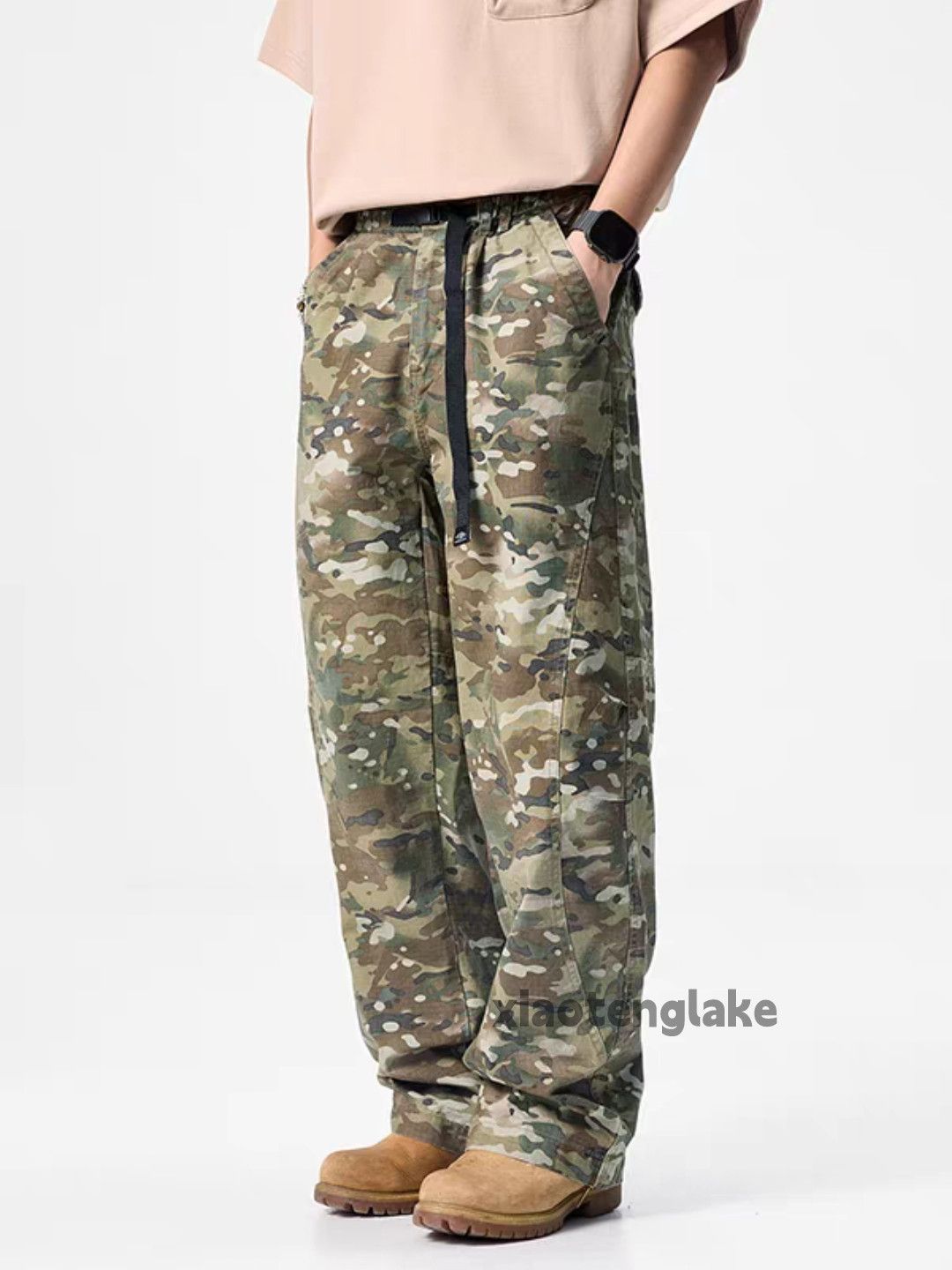 Vintage Xz vintage military pattern graphic festival wide Leg pants Size US 36 / EU 52 - 4 Thumbnail