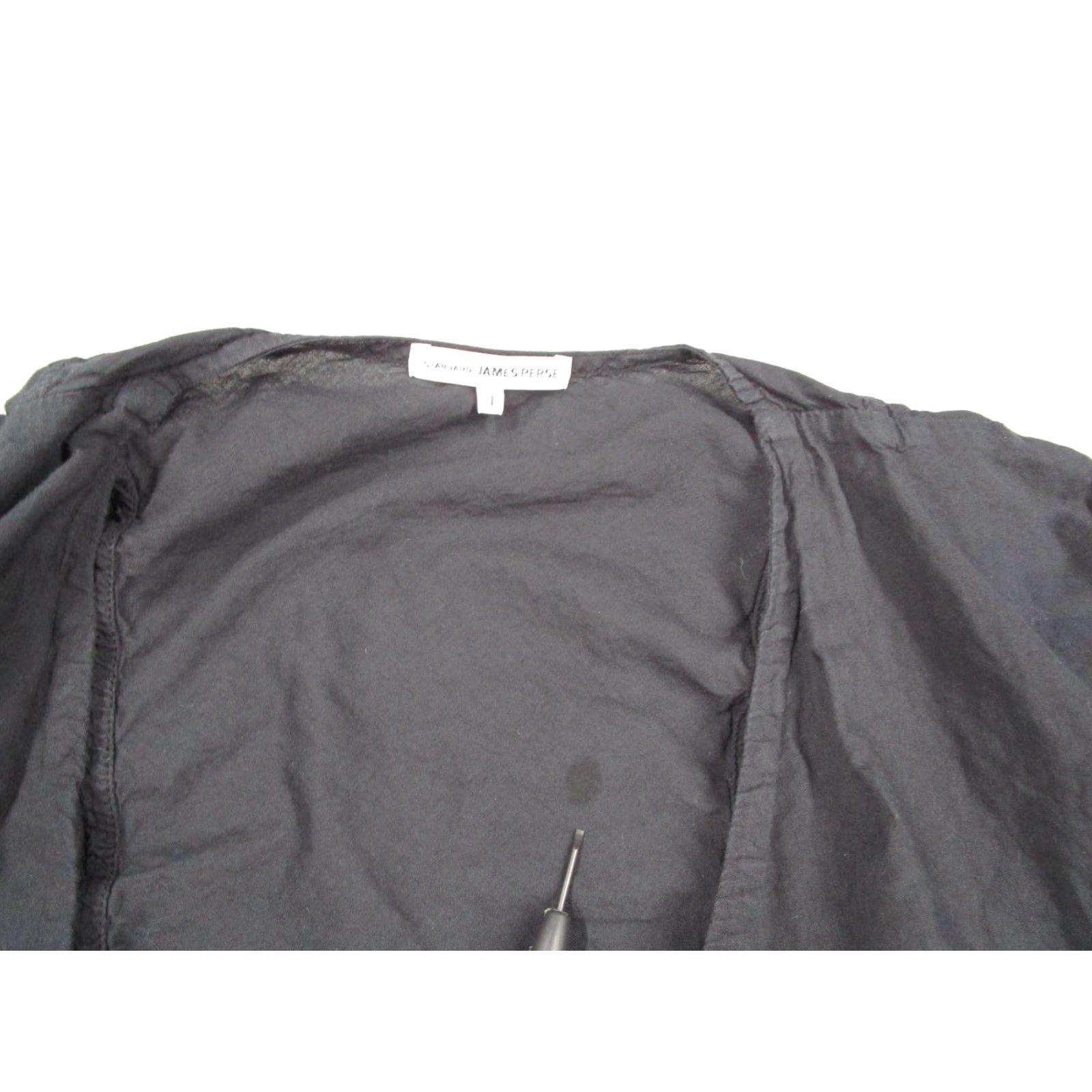 James Perse James Perse Shirt Womens Black 1 Cotton Slub Open Drape Cardigan US WLC2368 Size XS / US 0-2 / IT 36-38 - 5 Thumbnail