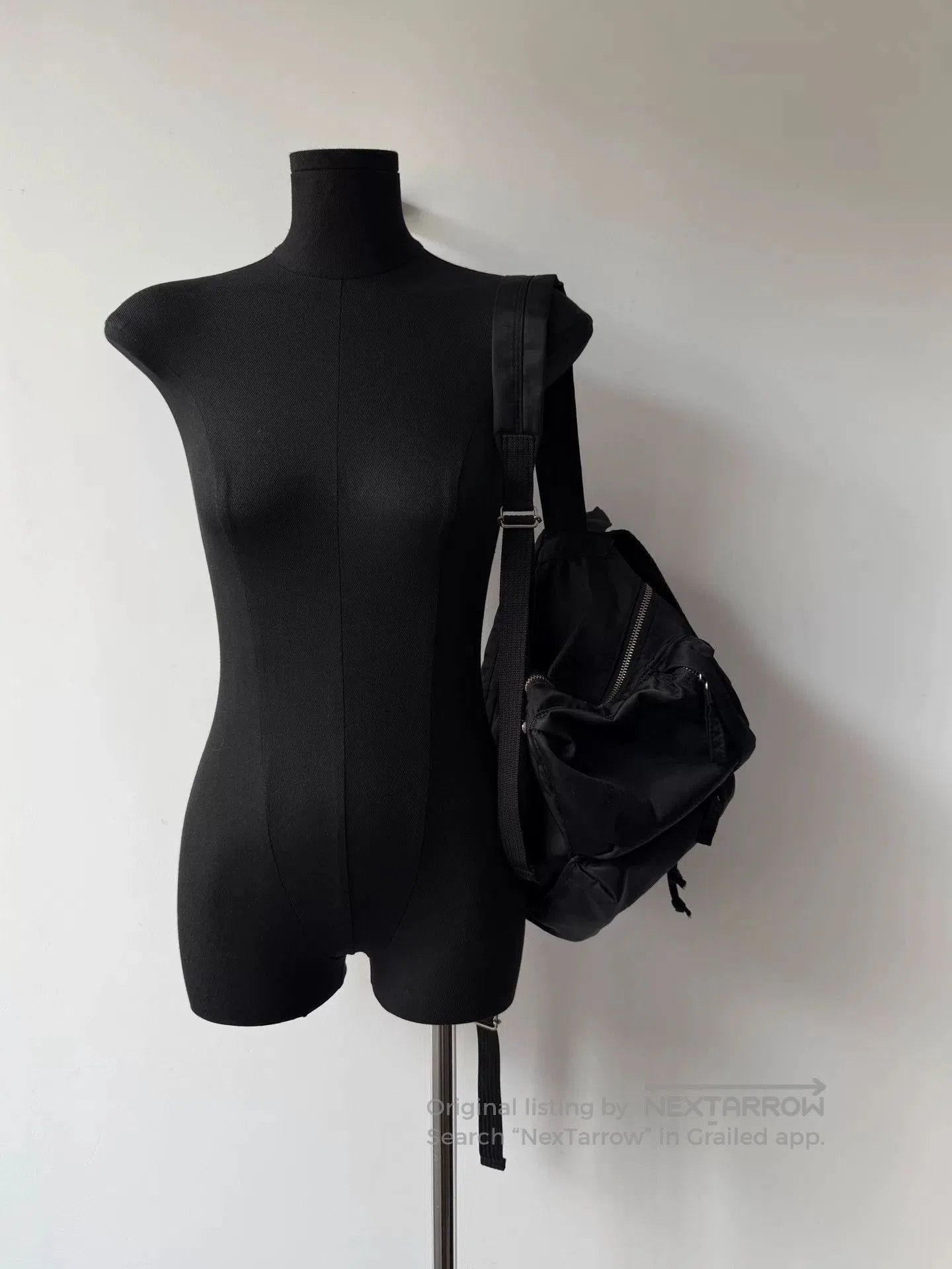 Jean Paul Gaultier Jean Paul Gaultier Black Parachute Backpack. Size ONE SIZE - 3 Thumbnail