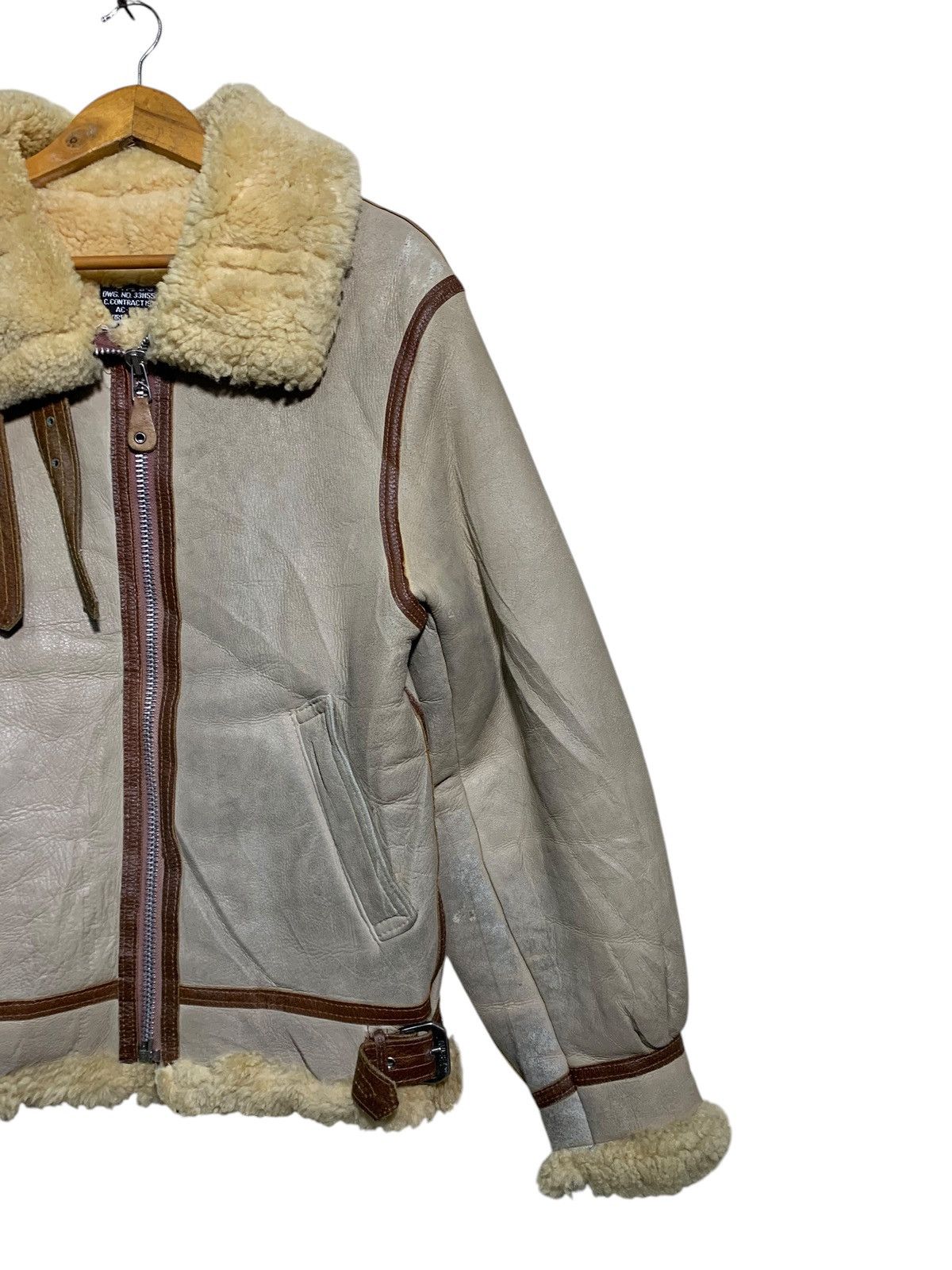 Avirex 🔥AVIREX USA SHEEPSKINS LEATHER TYPE B3 JACKETS Size US S / EU 44-46 / 1 - 3 Thumbnail