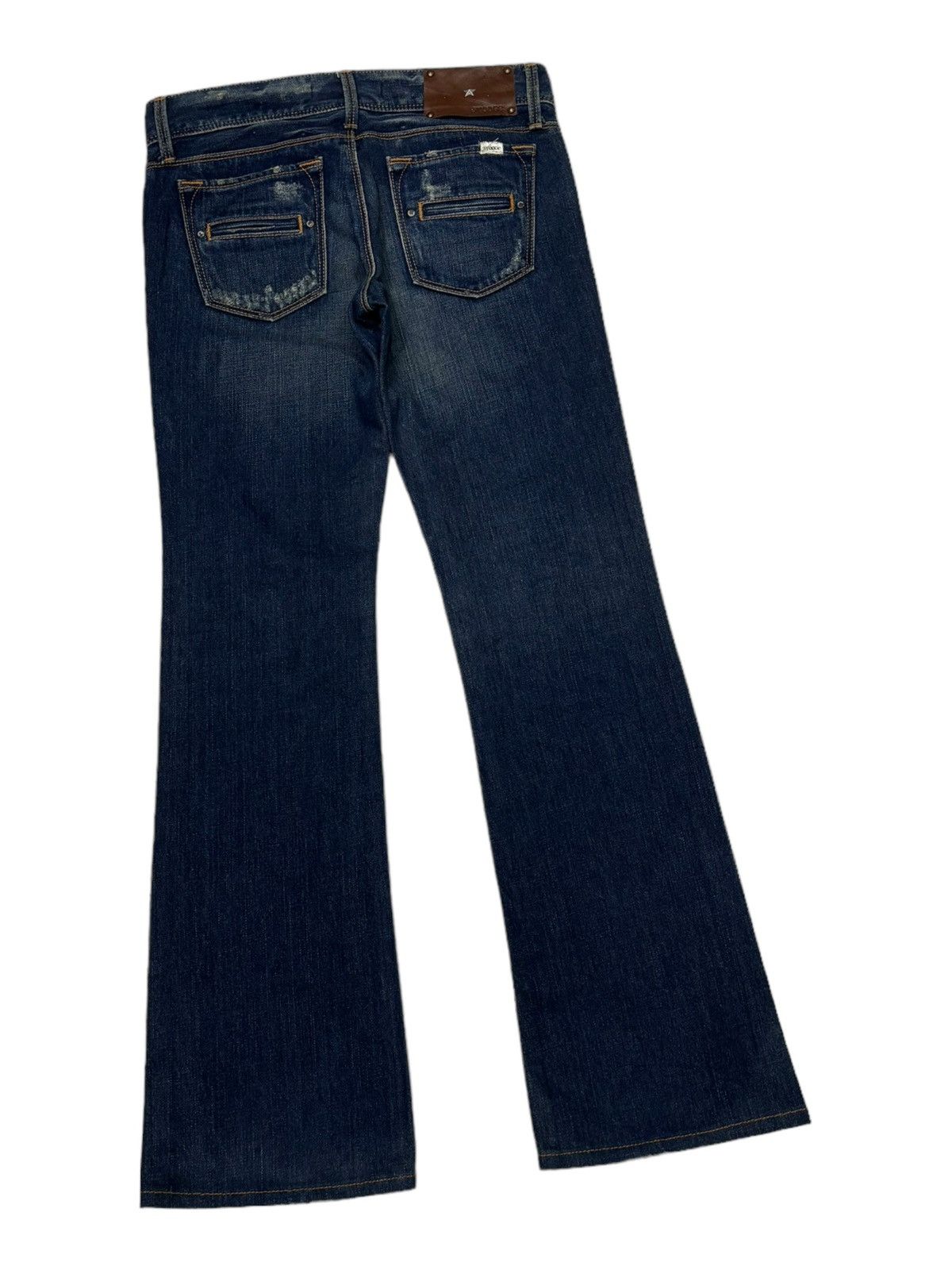 Isamu Katayama Backlash 💥Flare💥Vintage 90s Style Stooge Sick Jeans Denim Japanese Size US 30 / EU 46 - 5 Thumbnail