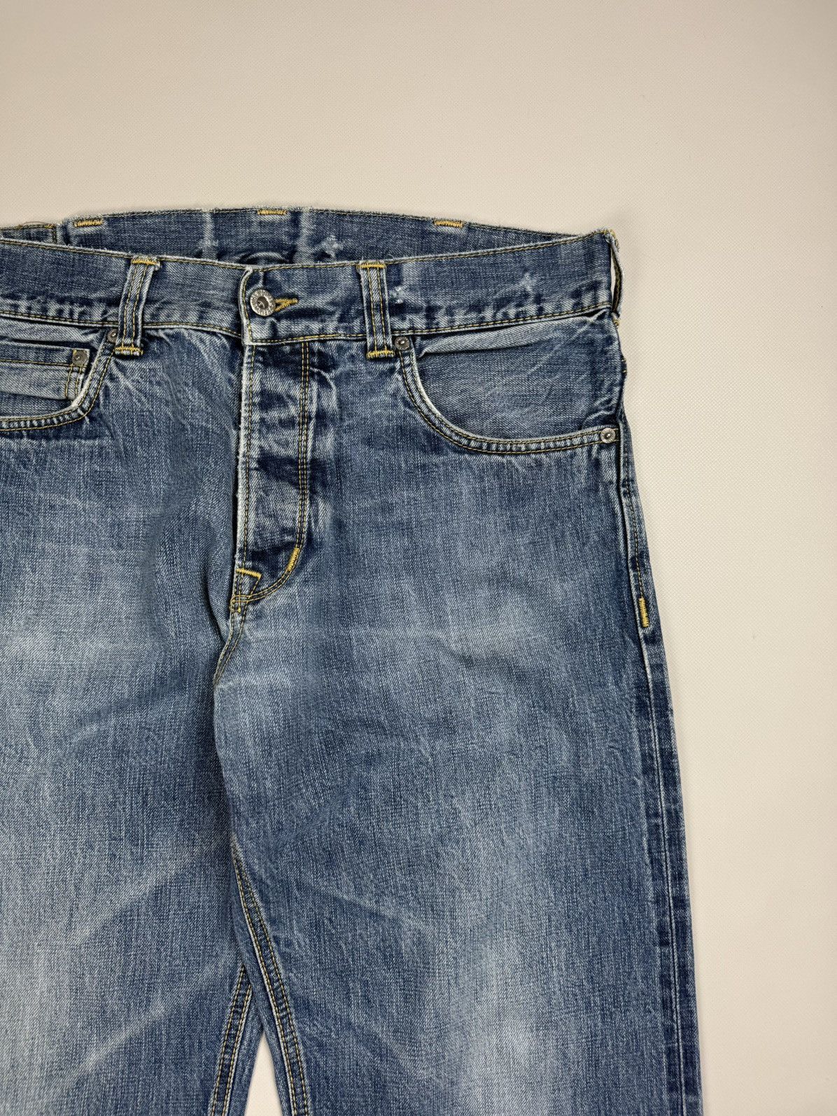 Pike Brothers Pike Brothers Men’s Selvedge Denim Back Buckle Jeans Size 33 Size US 33 - 7 Thumbnail