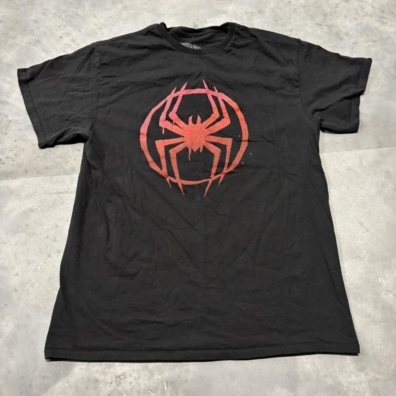 Marvel Comics × Vintage Crazy Vintage Y2K/2000s Marvel Spiderman Black Graphic Tee! Size US L / EU 52-54 / 3 - 1 Thumbnail