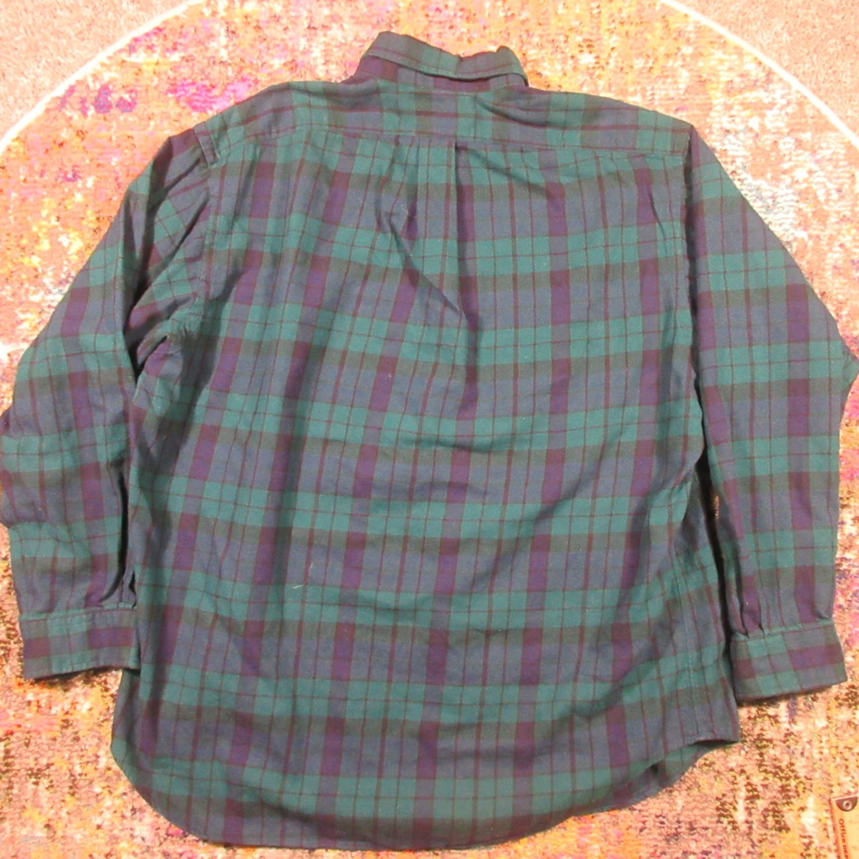 Polo Ralph Lauren VTG Polo Ralph Lauren Flannel Shirt Mens L Oversized Black Watch Plaid EUC Shirt Button-Up Slim Fit Men’s Blue Cotton Casual Vintage Size US L / EU 52-54 / 3 - 2 Thumbnail