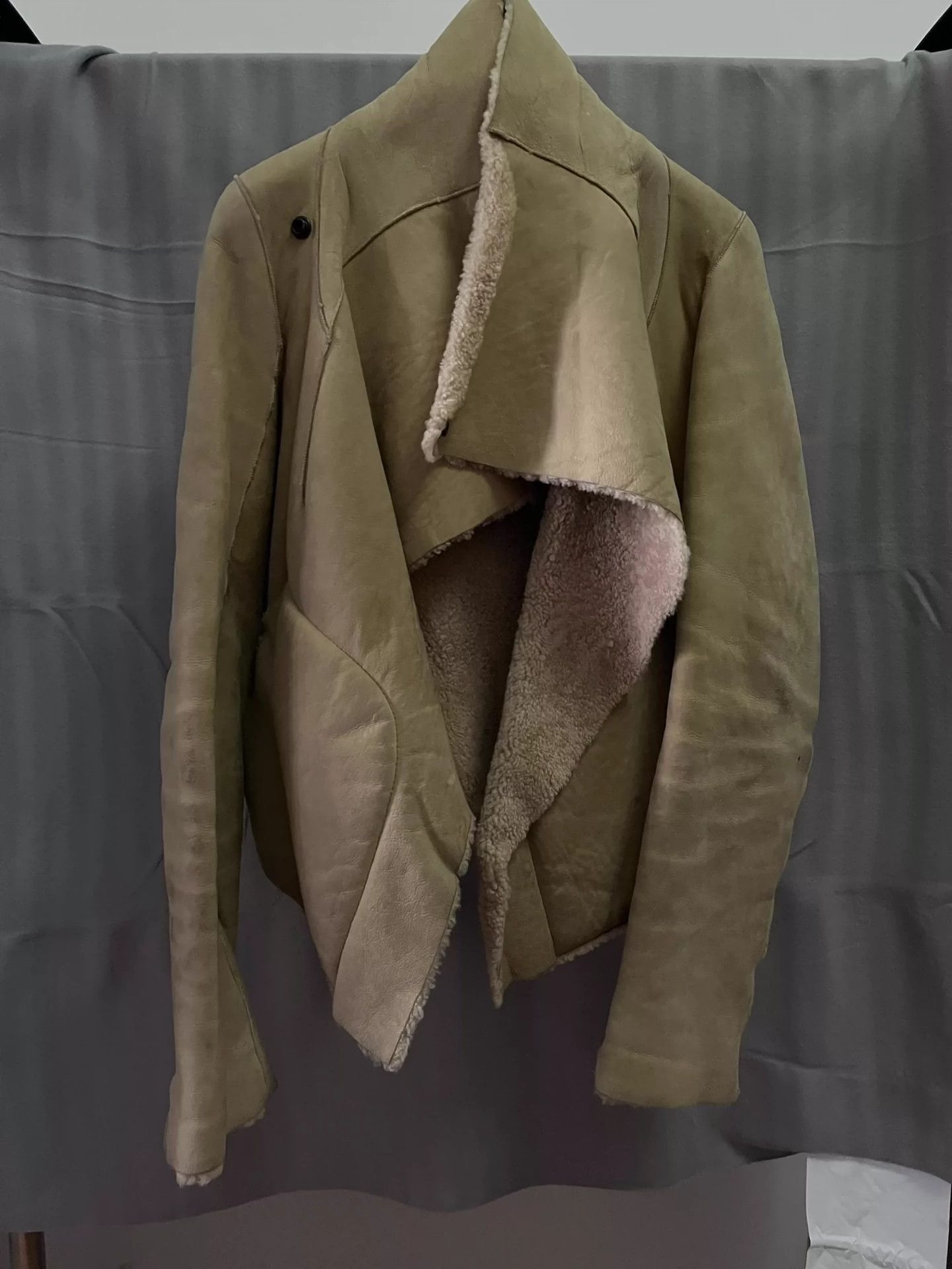 Rick Owens Rick owens fur integrated fw03 trucker seasonal coat -DMC Size US S / EU 44-46 / 1 - 1 Thumbnail