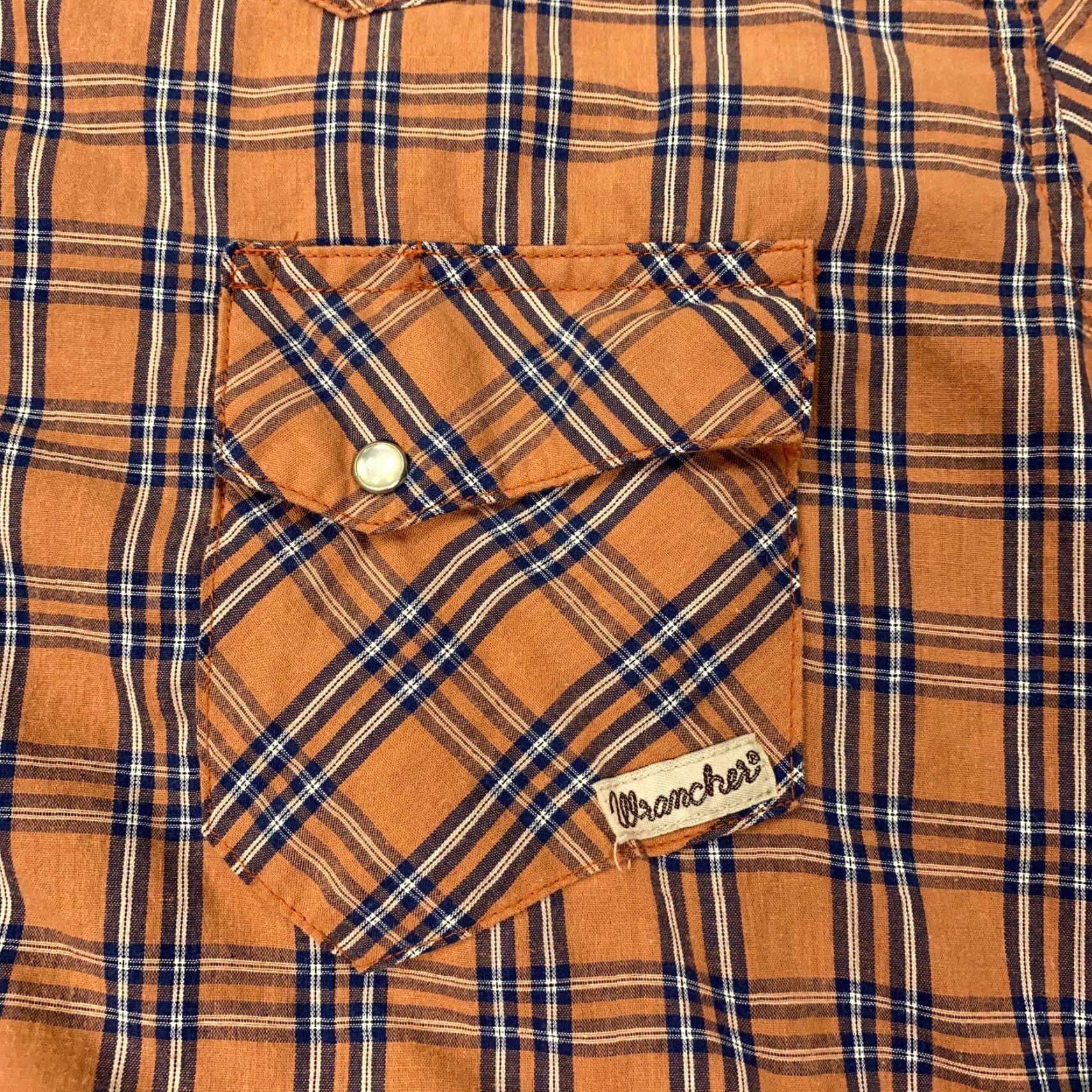 Wrangler Wrangler Wrancher Mens Shirt XL Plaid Pearl Snap Pockets Western Long Sleeve Size US XL / EU 56 / 4 - 3 Thumbnail