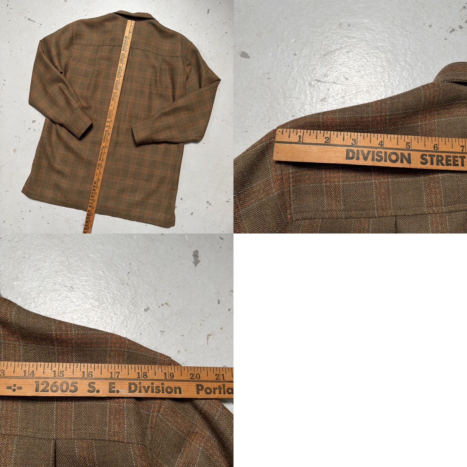 Joseph C. Joseph NY Wool Plaid Flannel Button-Up Shirt M Unisex Adults Long Sleeve Brown USA Vintage Size US M / EU 48-50 / 2 - 8 Thumbnail