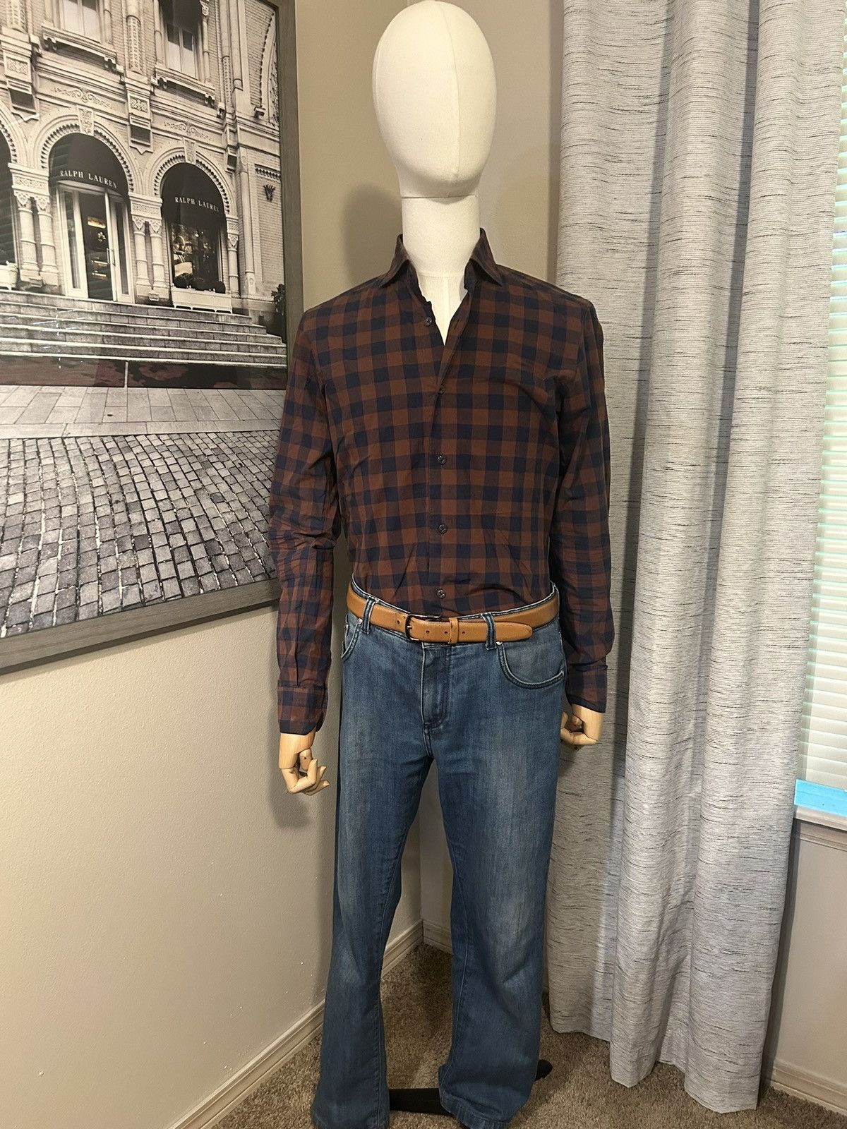 Barba Napoli Barba Napoli Plaid Shirt Size US M / EU 48-50 / 2 - 1 Thumbnail