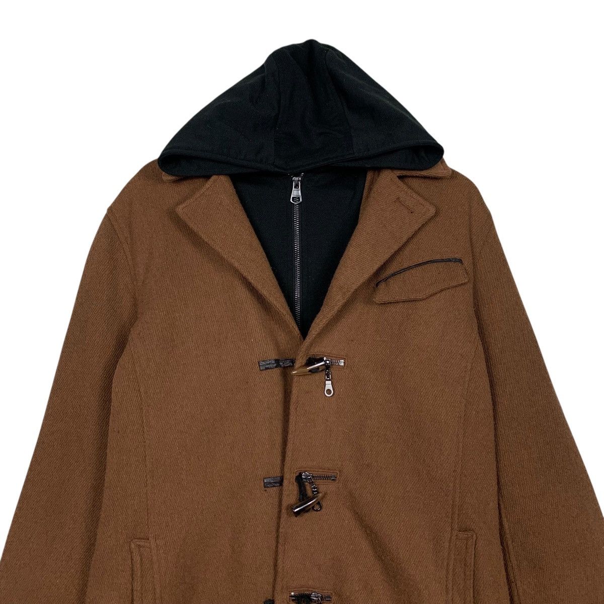 In The Attic IN THE ATTIC Double Layer Hoodies Duffle Coat #2348-C105 Size US L / EU 52-54 / 3 - 2 Thumbnail