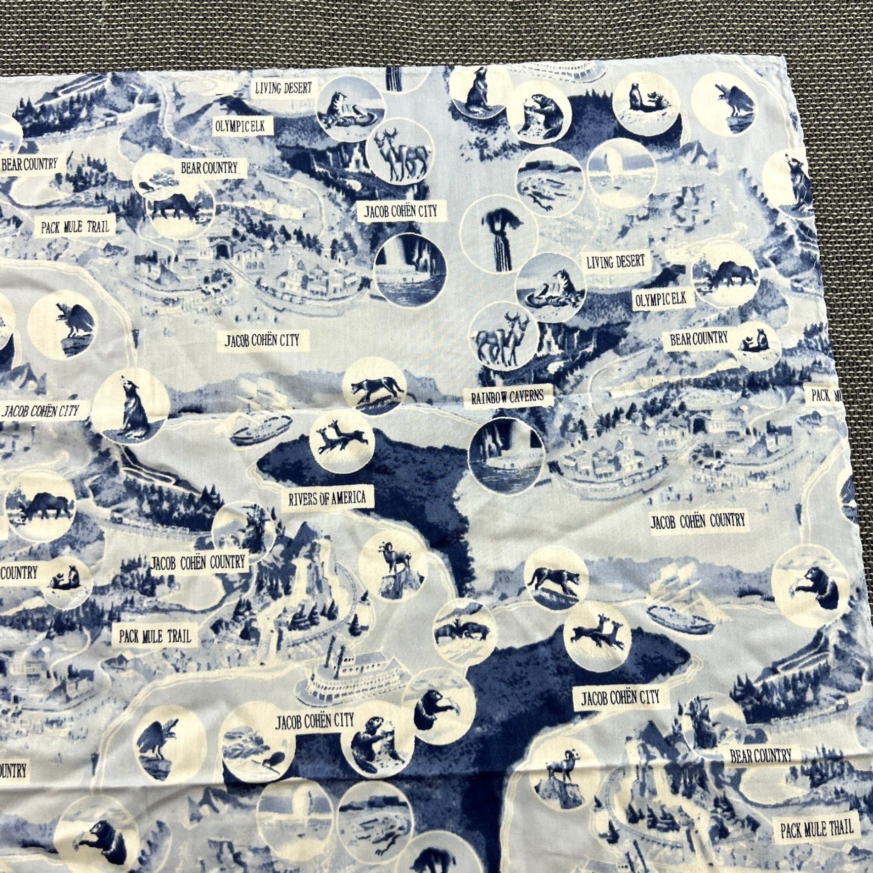 Jacob Cohen Jacob Cohen Hankerchief 22x22 Cotton Silk Winter Deer Snow Multicolor Fabric Microfiber AOP Unisex 22x22 Mens Womens Boys Girls Size ONE SIZE - 4 Thumbnail