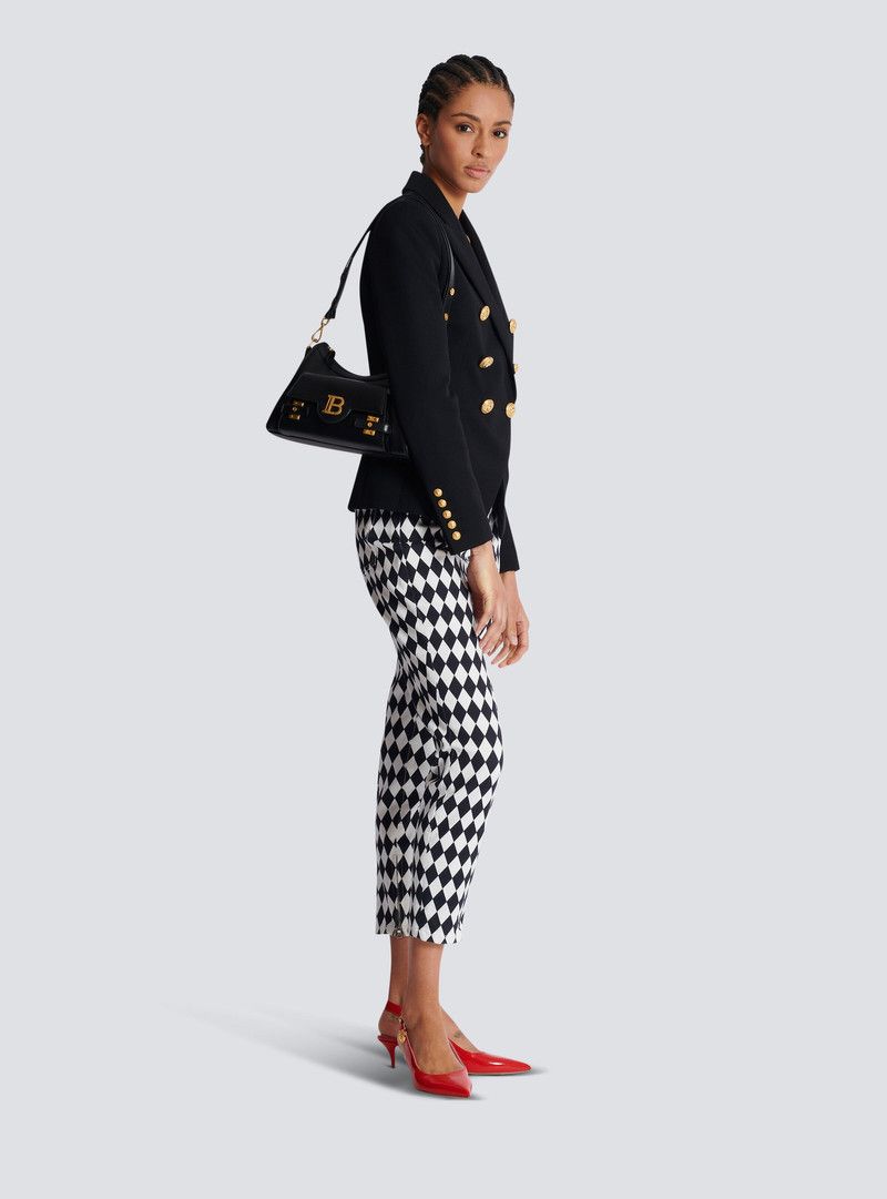 Balmain o1s1wg111225 Size:OS/B-Buzz Hobo Bag in Black Size ONE SIZE - 8 Thumbnail