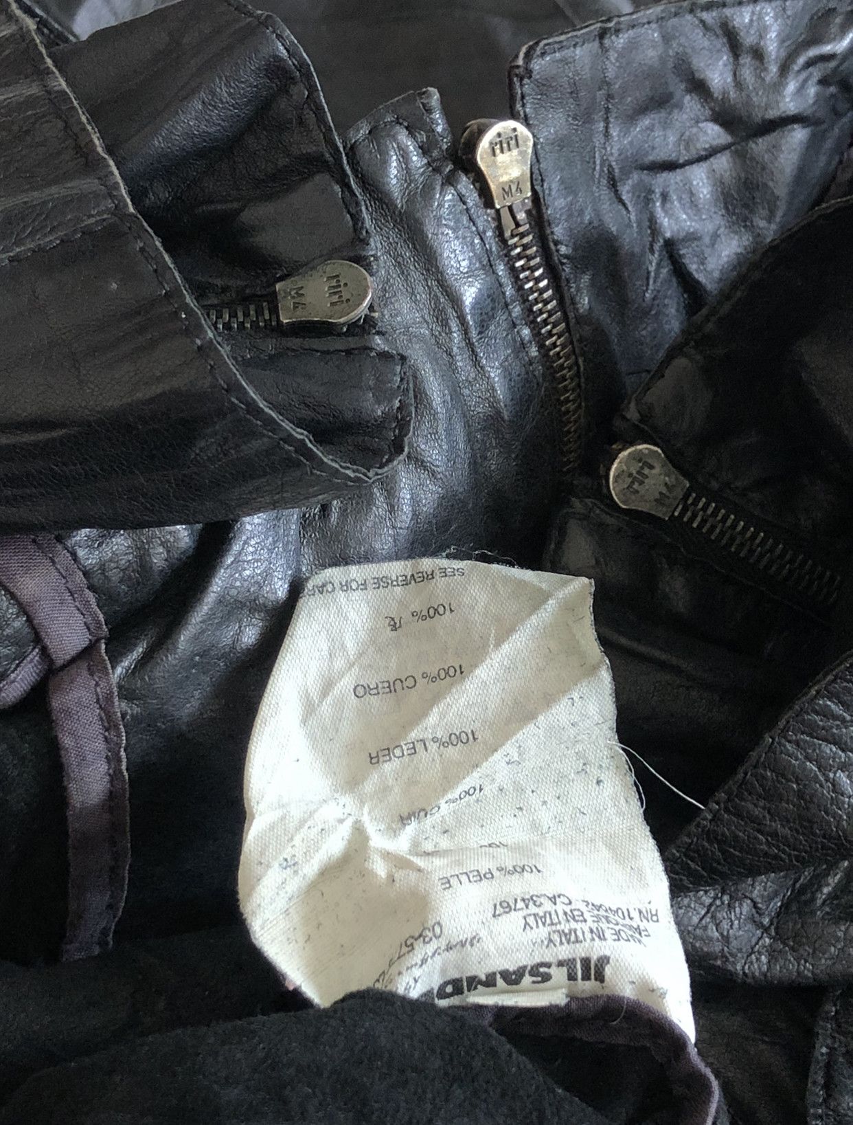 Jil Sander RARE🔥SS06 JIL SANDER BY RAF SIMONS BIKER LAMBSKIN Size S / US 4 / IT 40 - 9 Thumbnail