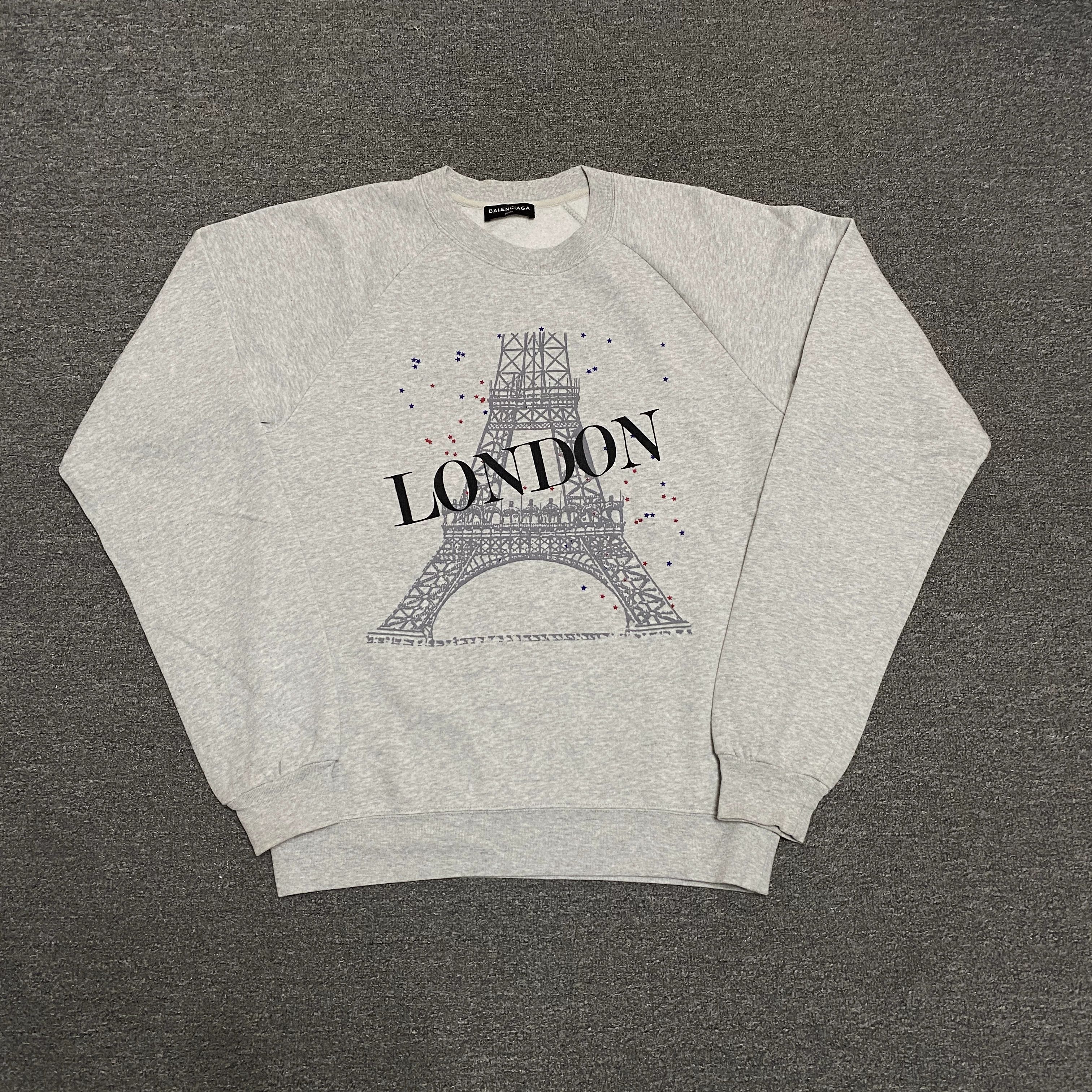 Balenciaga BALENCIAGA Paris Tower Sweatshirt Size US S / EU 44-46 / 1 - 1 Thumbnail