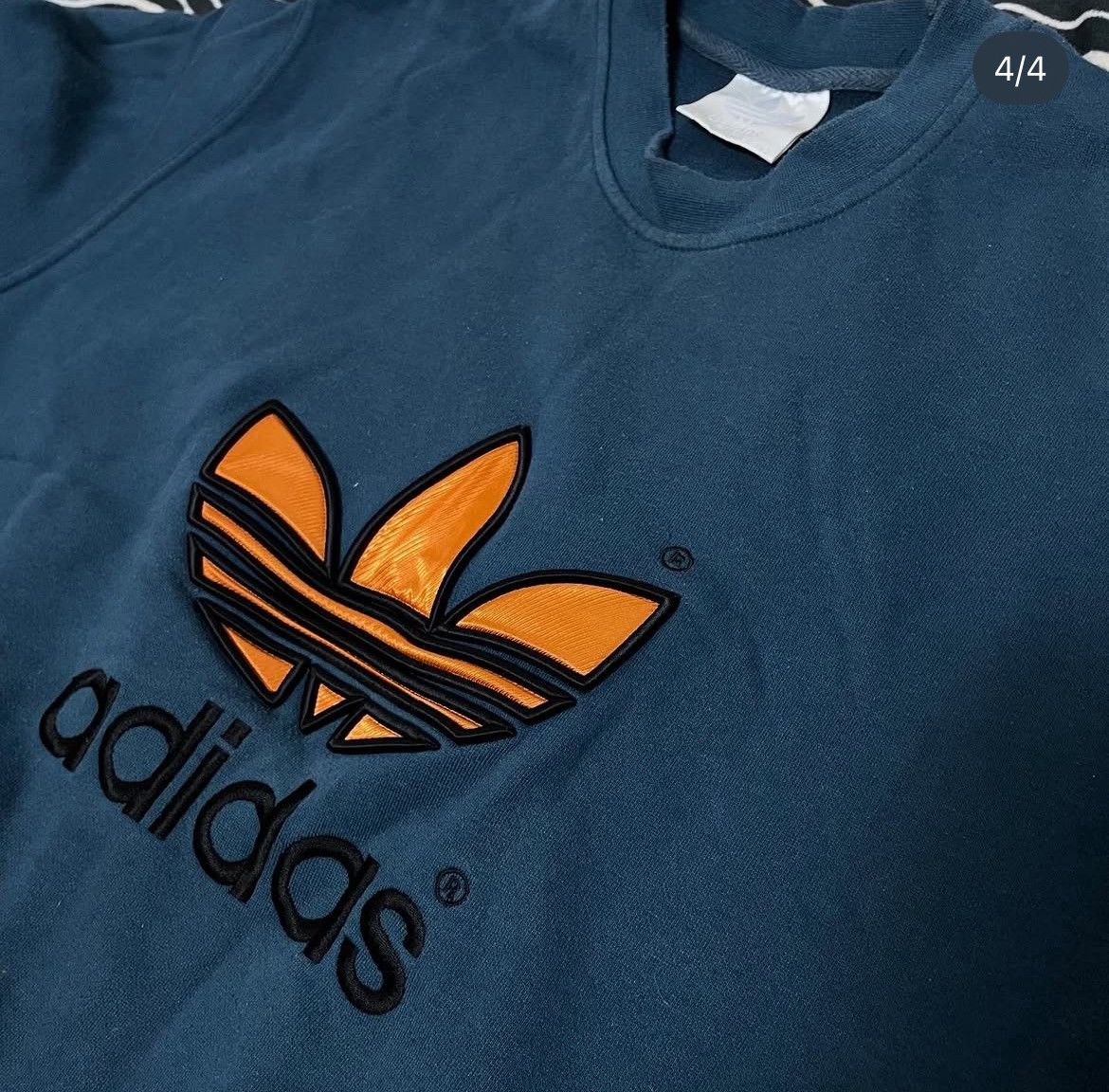 Adidas Vintage Sweatshirt Adidas Boxy 90s Size US XL / EU 56 / 4 - 4 Thumbnail