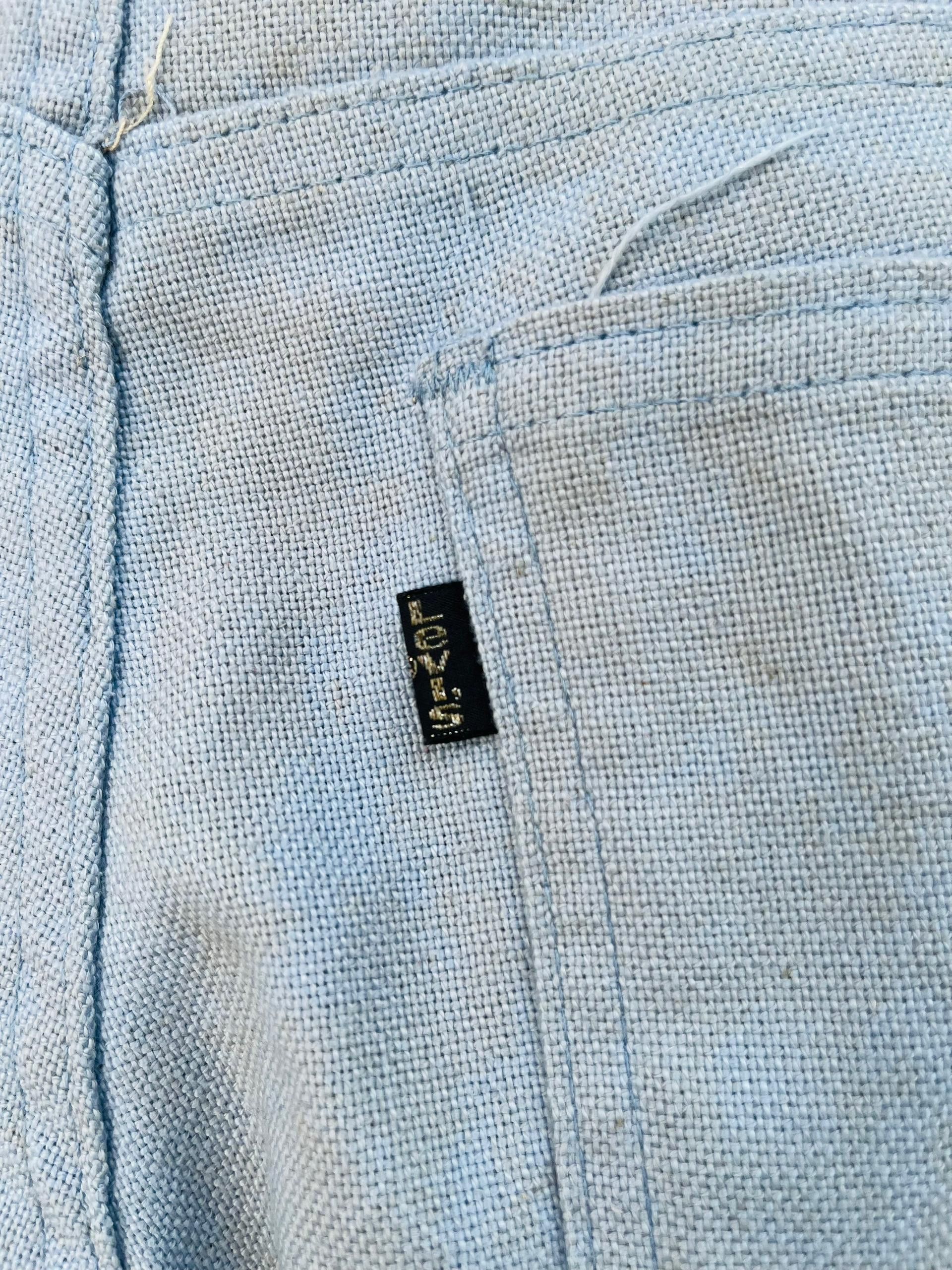 Levi's Vintage Clothing × Vintage Vintage 80s Levis Sta Press Boot Cut Sky Blue Pant Size US 30 / EU 46 - 7 Thumbnail