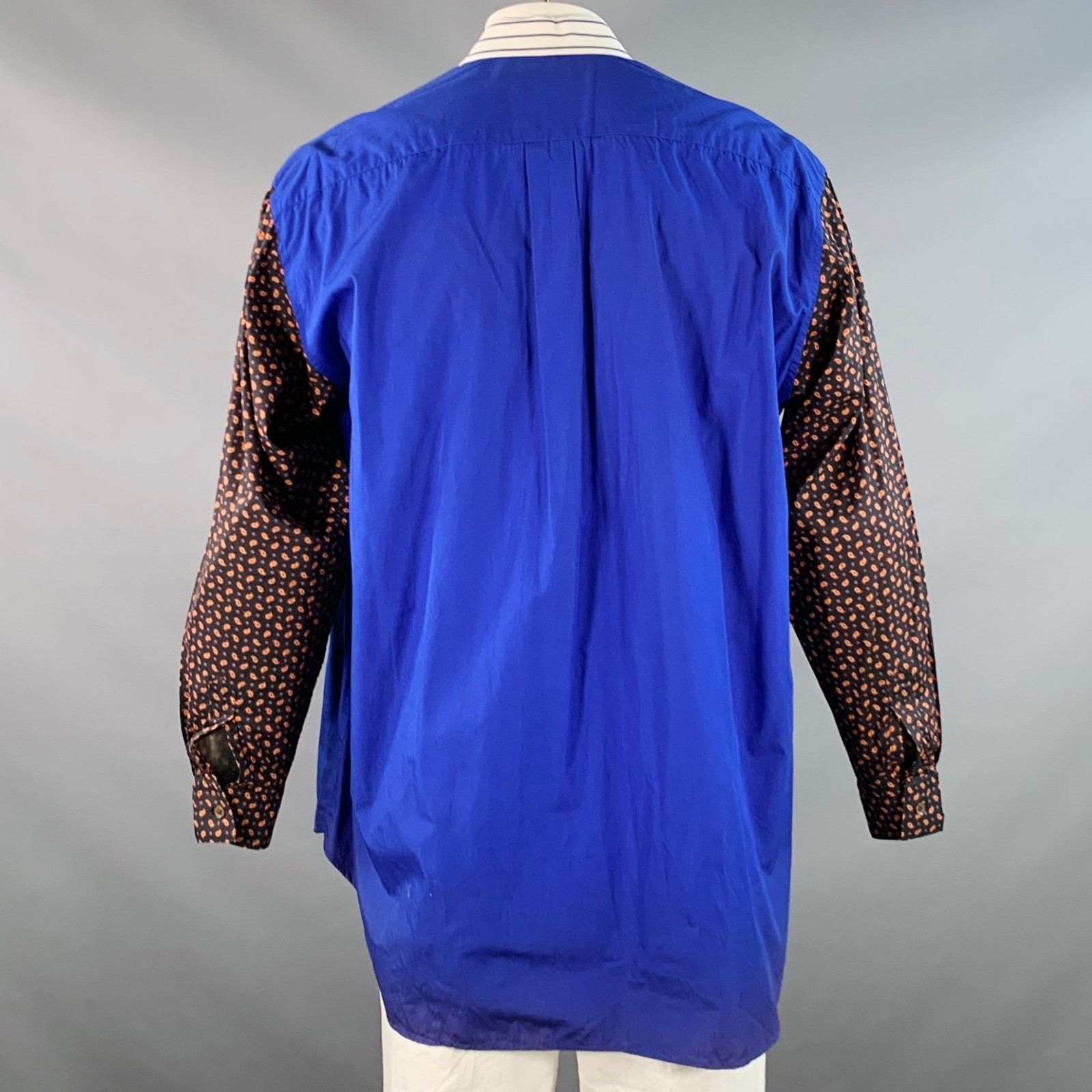 Other ALAN BILZERIAN Blue Color Contrast Trim Long Sleeve Shirt Size US XXL / EU 58 / 5 - 5 Thumbnail