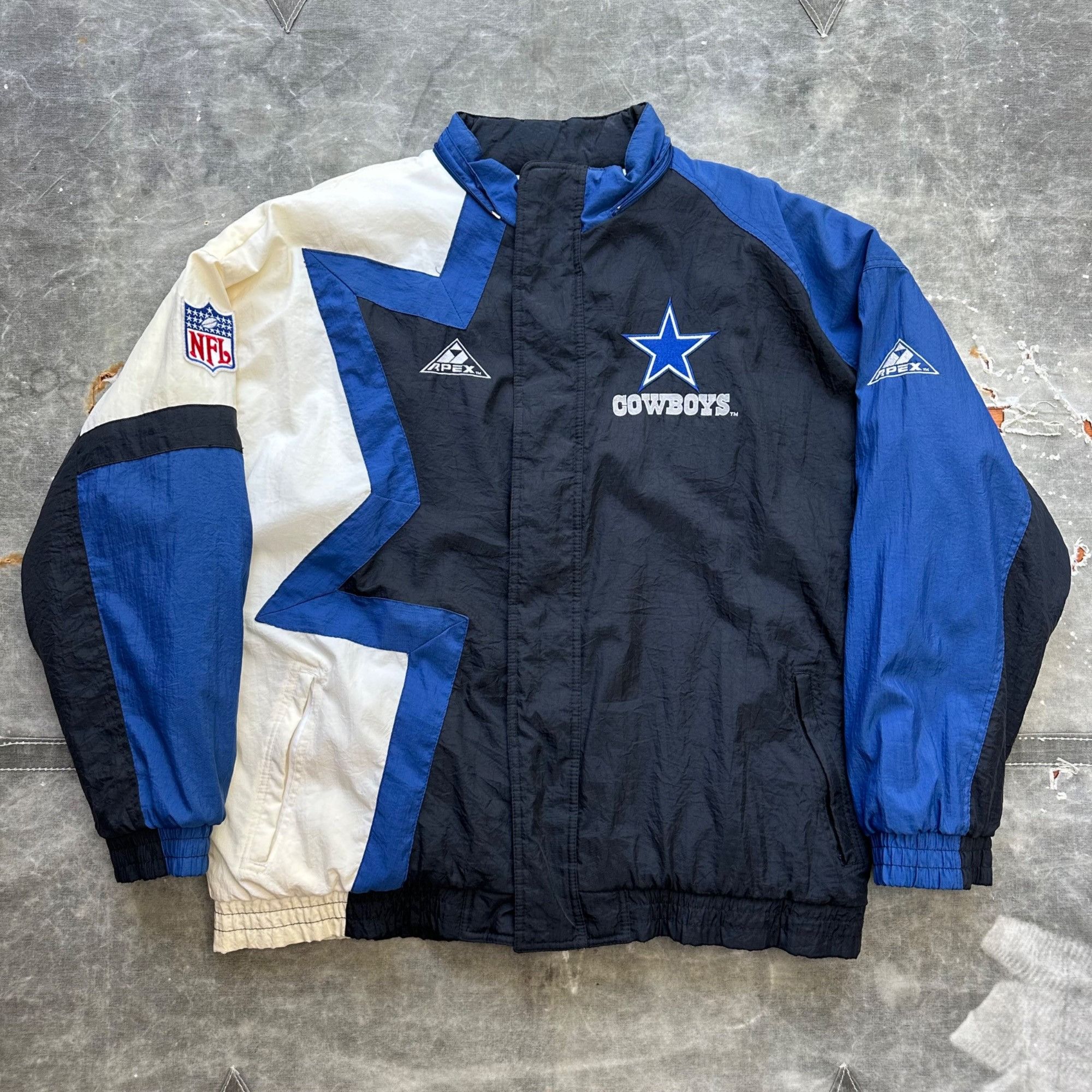 Vintage Dallas Cowboy's Pro Line Apex One 1/4 store Zip