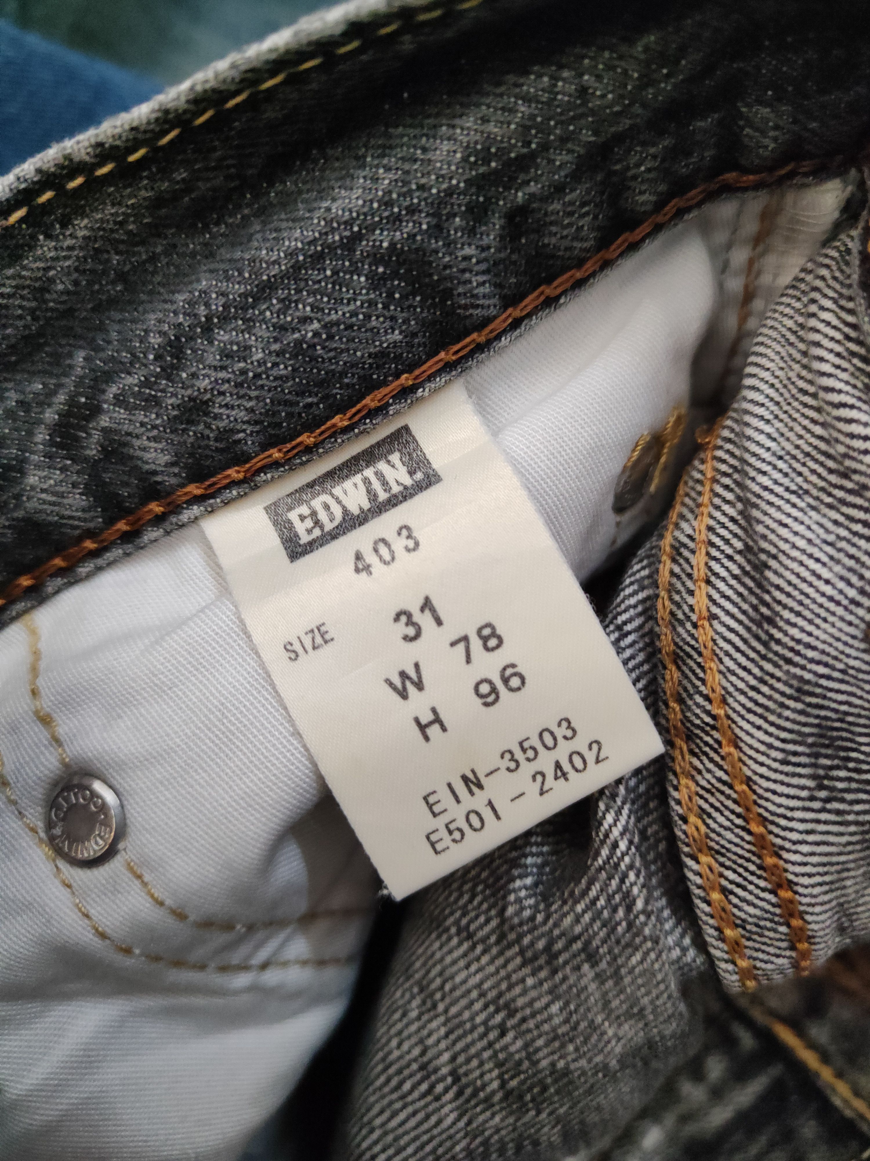 Edwin Edwin Black Distressed Ripped denim Jeans #W1385 Size US 32 / EU 48 - 16 Thumbnail