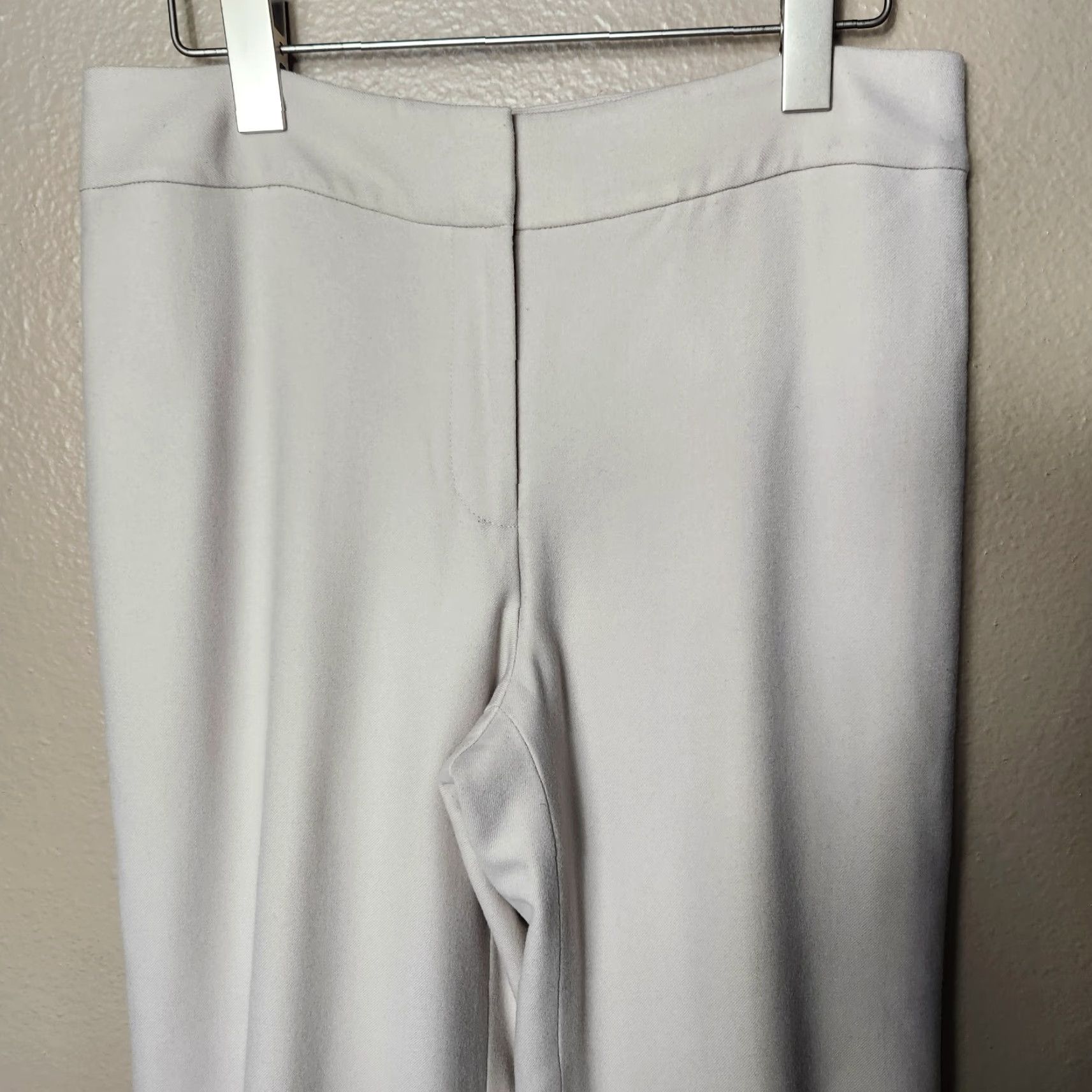 Vintage AT Studio Wmns Wool Cashmere High Rise Cuffed Wide Leg Dress Pants-Size 6 NWT Beige Wool Dress Pants Wide-Leg Office Womens Size 28" / US 6 / IT 42 - 2 Thumbnail