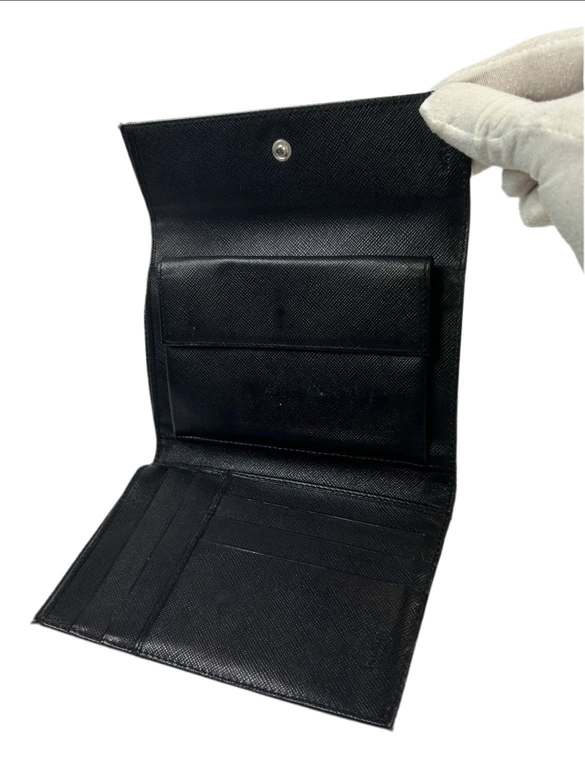 Prada Prada Tessuto Nero Nylon Trifold Wallet Size ONE SIZE - 3 Thumbnail