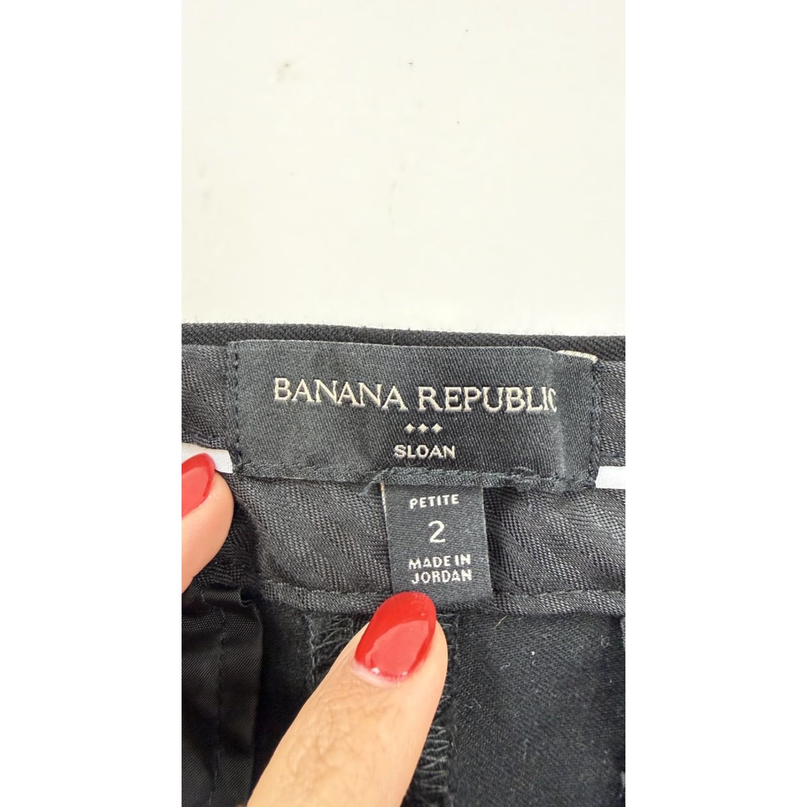Banana Republic Banana Republic Pants Womens 2P Black Sloan Straight Leg Stretch Dress Work Size 26" / US 2 / IT 38 - 4 Thumbnail