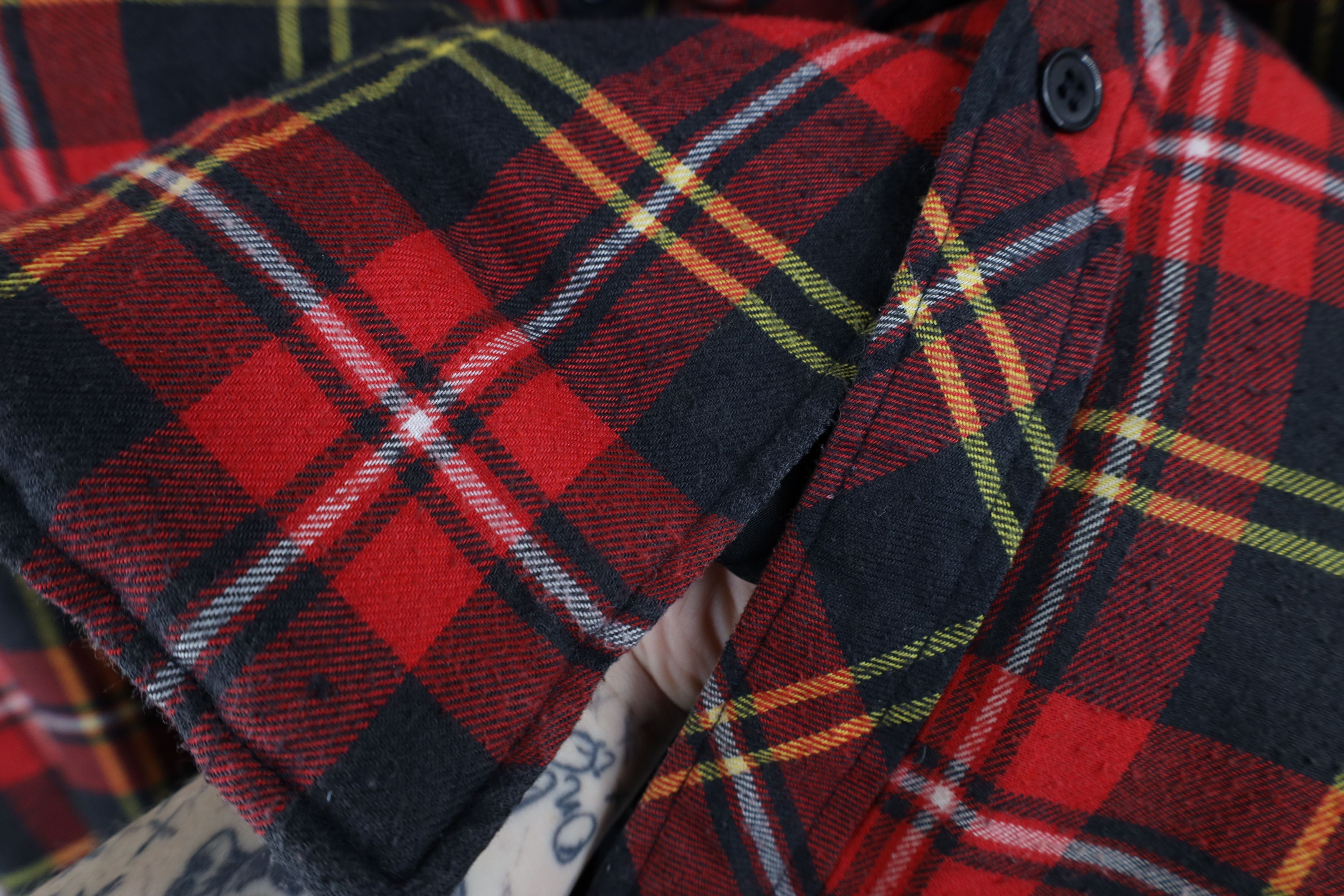 Vintage Vintage 90s Streetwear Quilted Flannel Button Shirt Jacket Size US M / EU 48-50 / 2 - 6 Thumbnail
