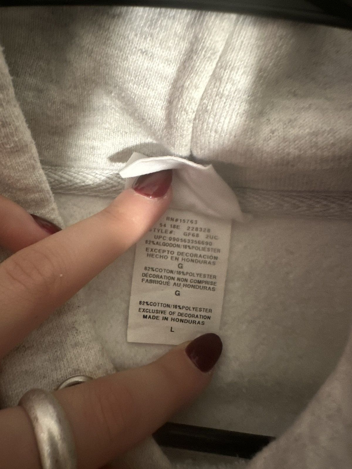 Champion Grey champion reverse weave hoodie Size US L / EU 52-54 / 3 - 4 Thumbnail