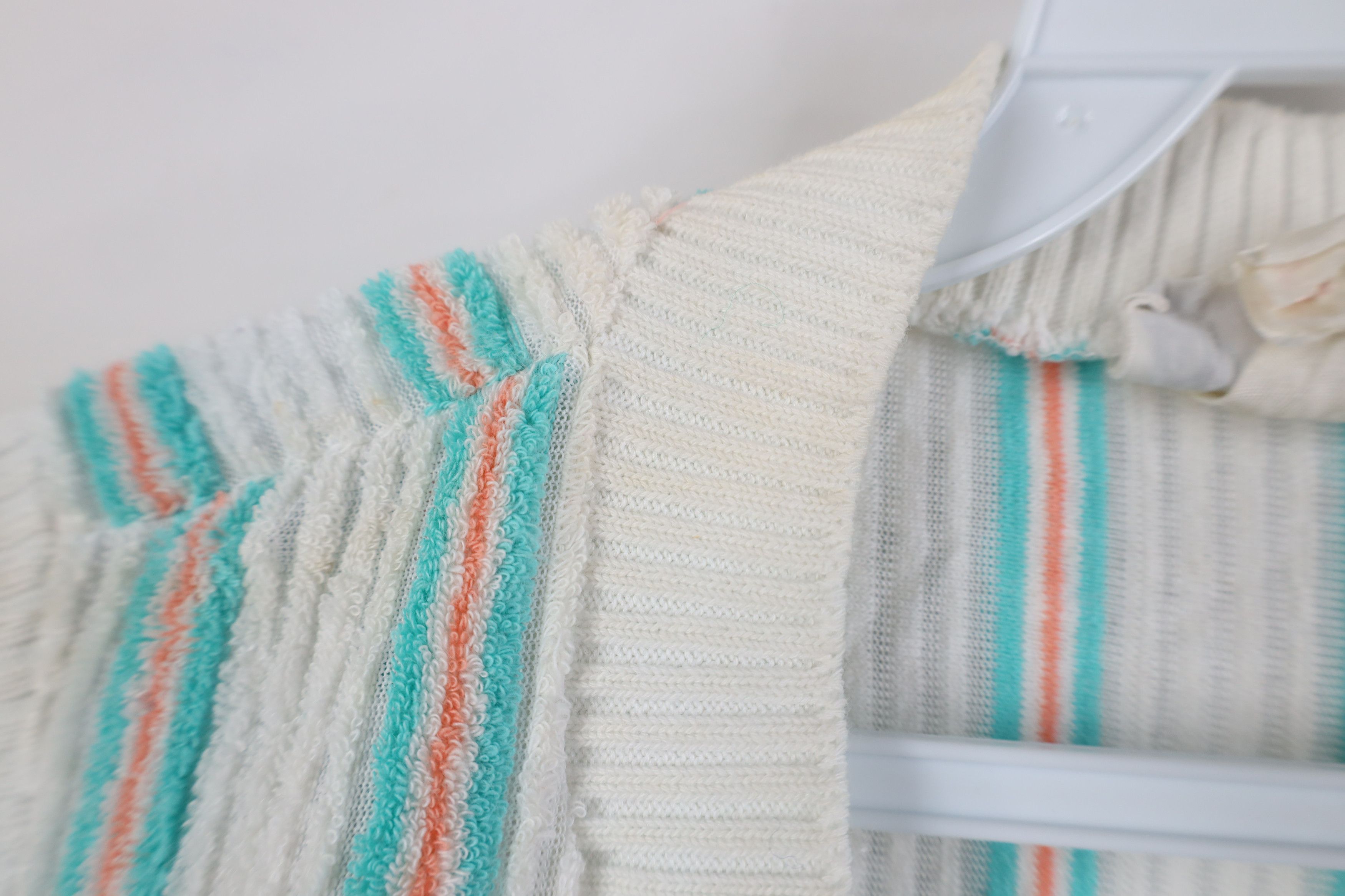 Vintage Vintage 70s Streetwear Striped Terry Cloth Sweater Vest USA Size L / US 10 / IT 46 - 5 Thumbnail