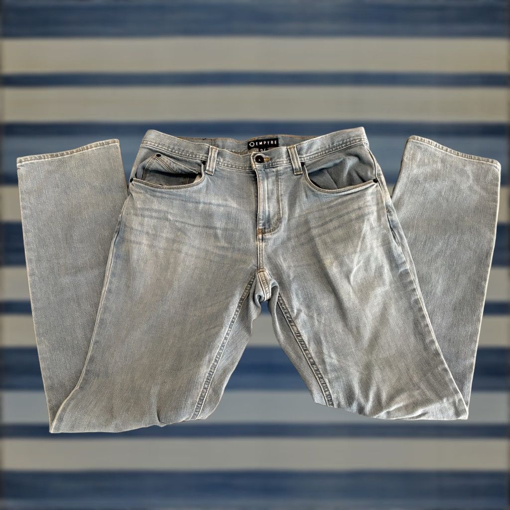 Empyre Empyre Jeans Mens 34x32 Denim Blue Cotton Blend Regular Straight Inseam 32 Jeans Size US 34 / EU 50 - 1 Thumbnail