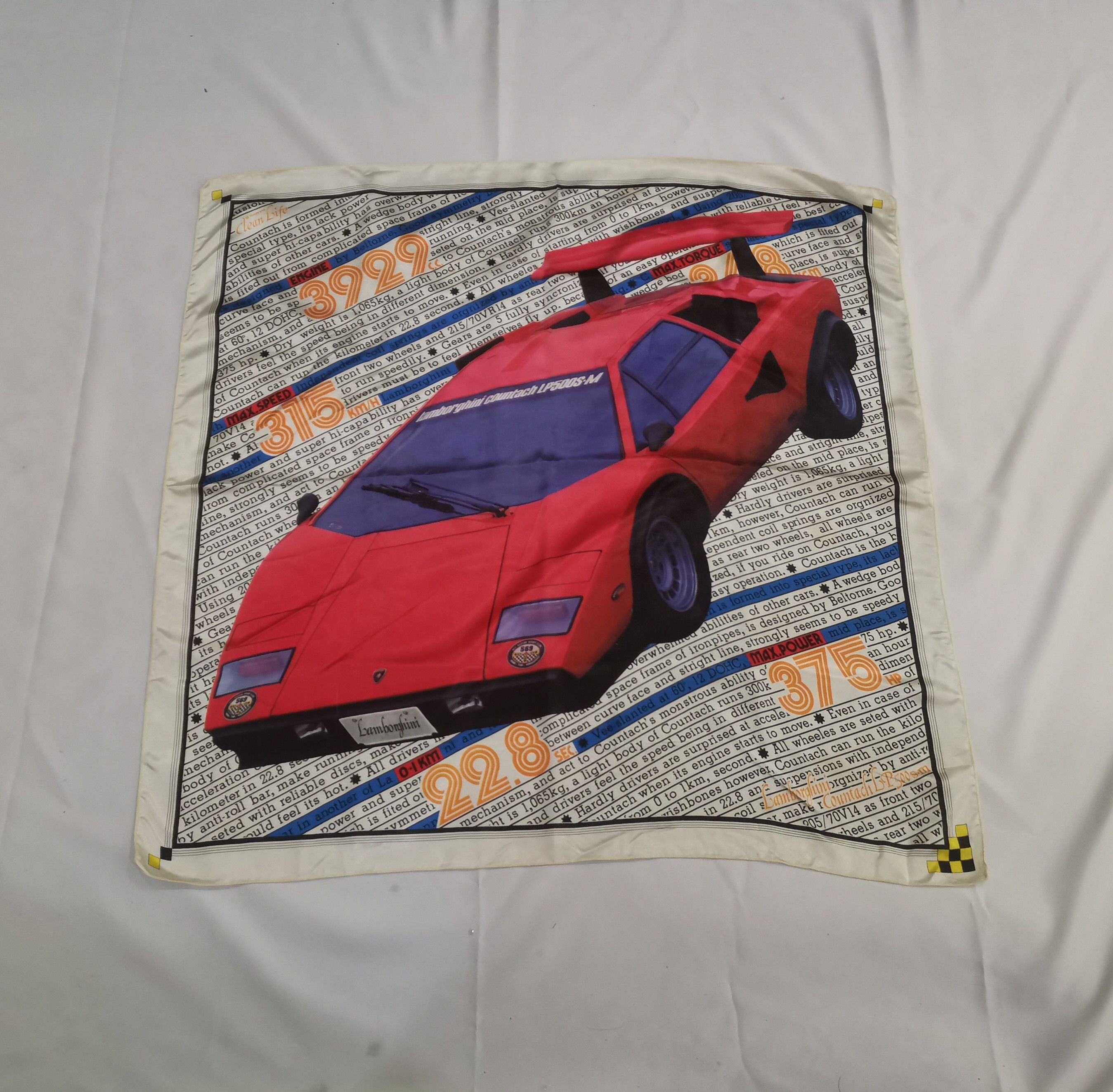 Lamborghini × Vintage Rare vintage Lamborghini scarves nice design Size ONE SIZE - 1 Thumbnail