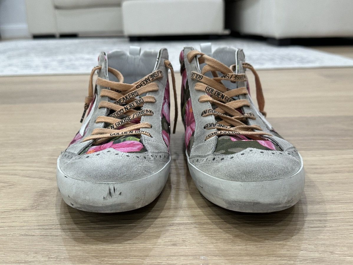 Golden Goose Golden Goose Mid Star Camouflage with Hawaiian Floral Design Size US 10 / EU 43 - 4 Thumbnail