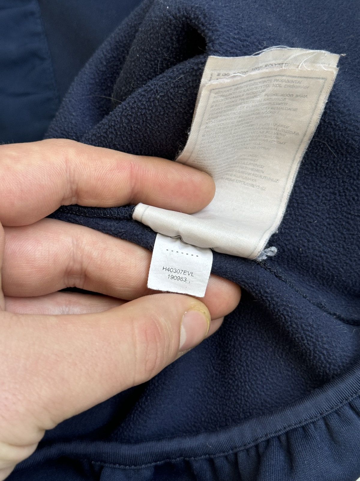 Nike Vintage 00s Nike Ninja Hoodie 1/2 Zip Navy Small Swoosh Y2k Size US M / EU 48-50 / 2 - 13 Thumbnail