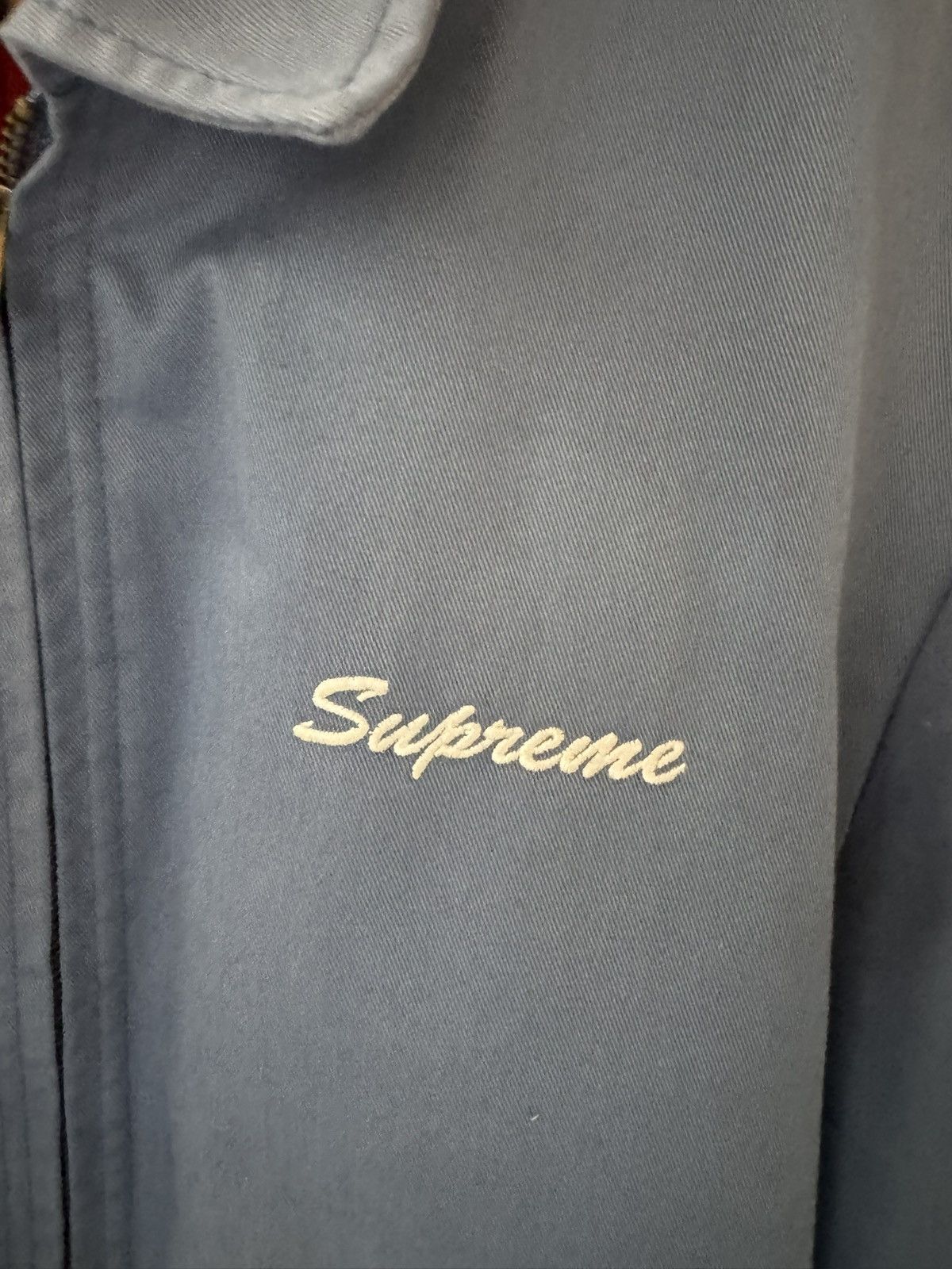 Playboy × Supreme Supreme Playboy Work Jacket Blue Size Medium Size US M / EU 48-50 / 2 - 5 Thumbnail