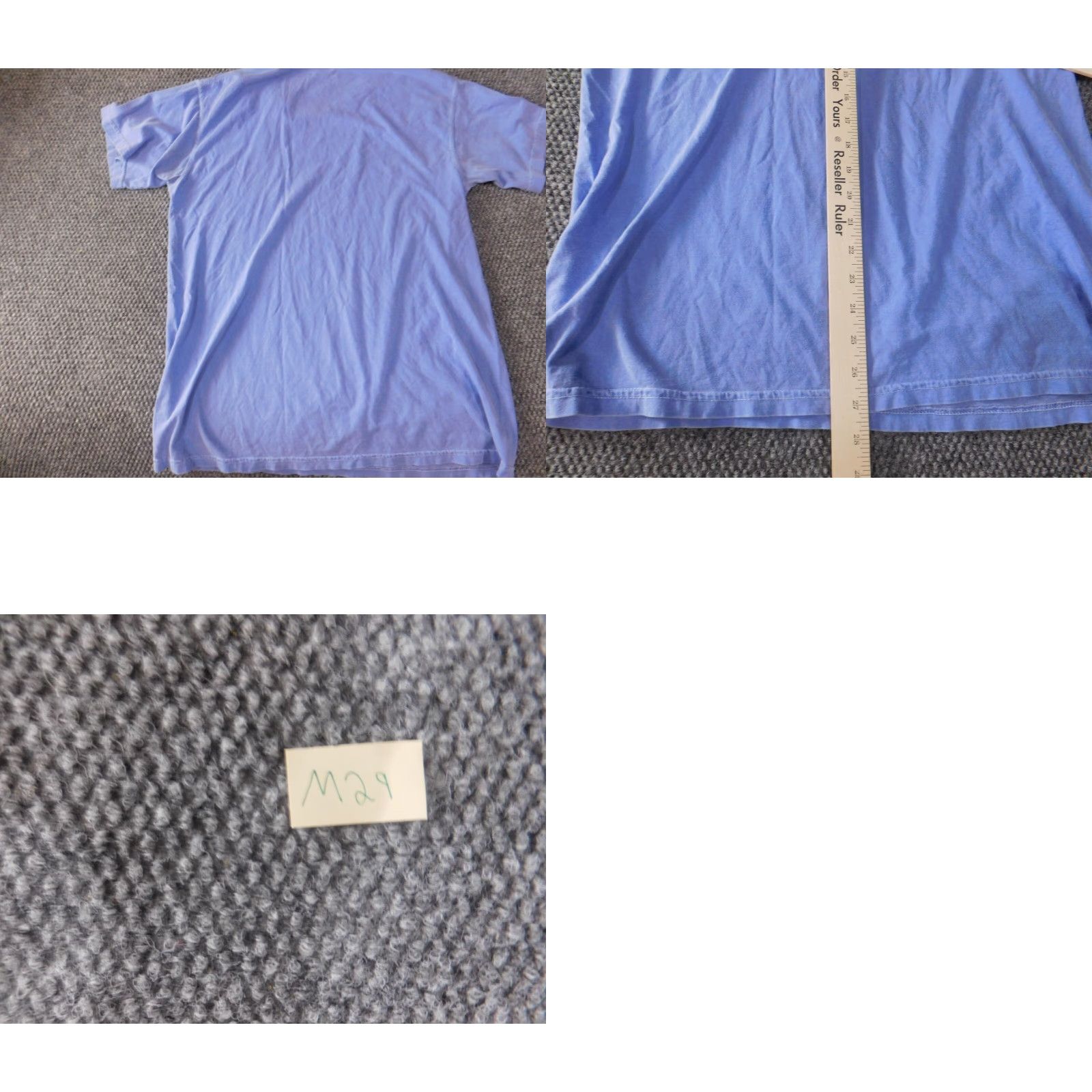 Comfort Colors Comfort Colors Mens Shirt M blue Logo Short Sleeve Crew Neck Cotton Knit T-Shirt Classic Real Estate Graphic Colorful Breathable Size US M / EU 48-50 / 2 - 8 Thumbnail