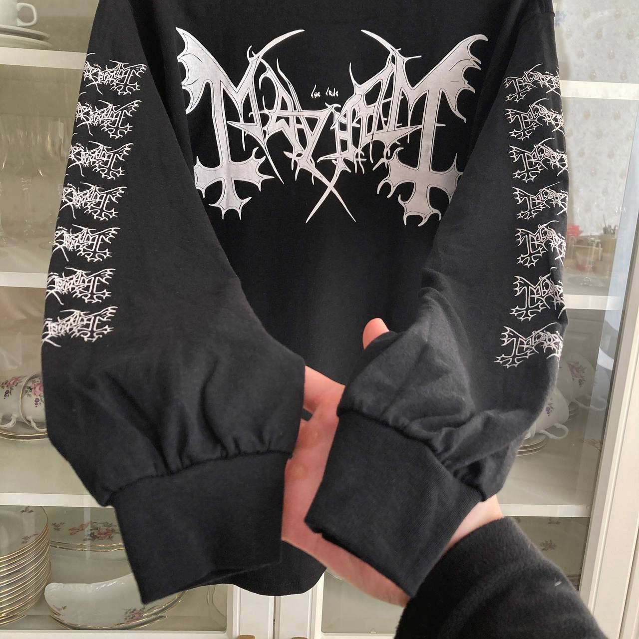 Band Tees Long Sleeve Mayhem - De Mysteriis Dom Sathanas / black metal Size US L / EU 52-54 / 3 - 7 Thumbnail