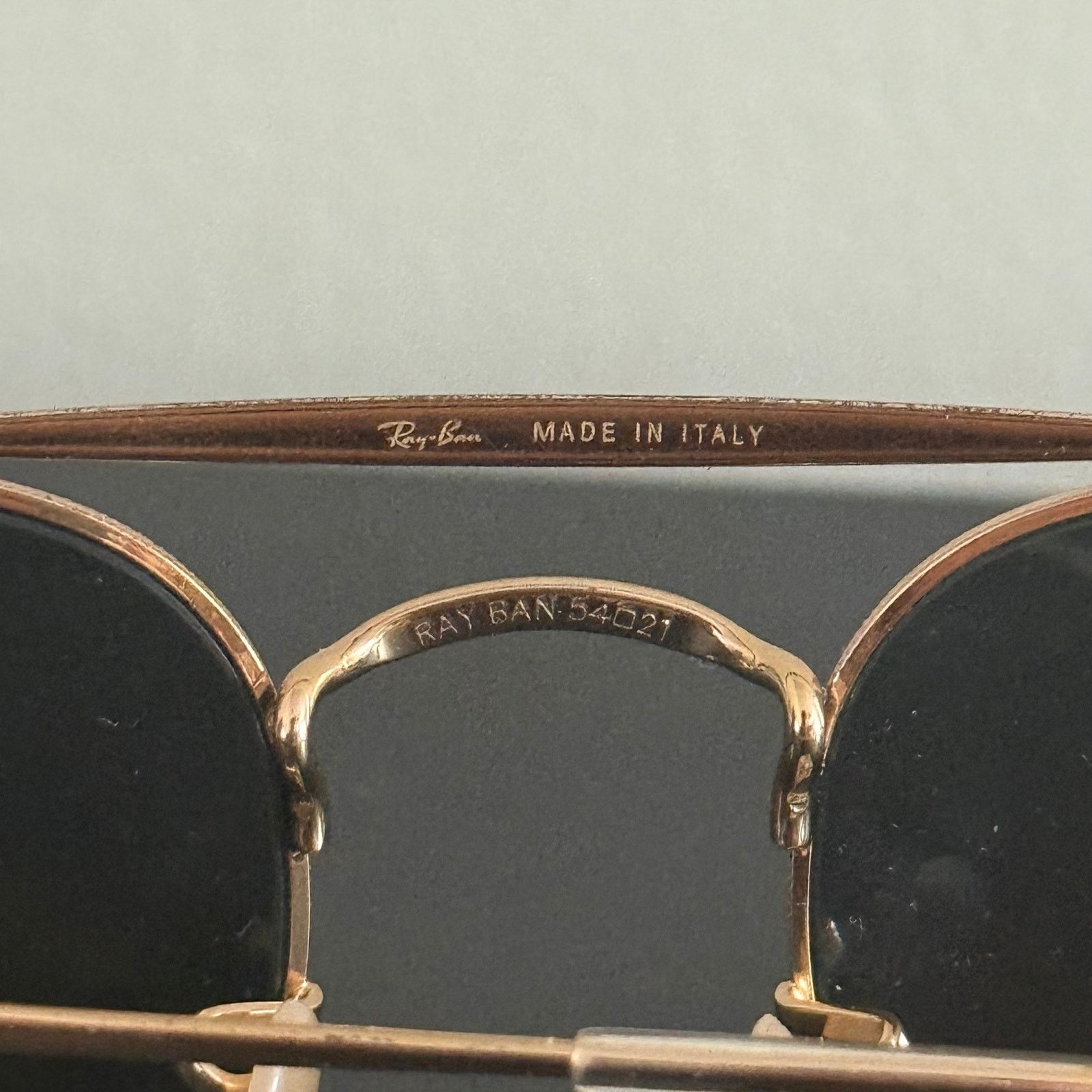 RayBan Unisex - Ray-Ban Classic Hexagon Flat Lenses Sunglasses Gold Size ONE SIZE - 5 Thumbnail