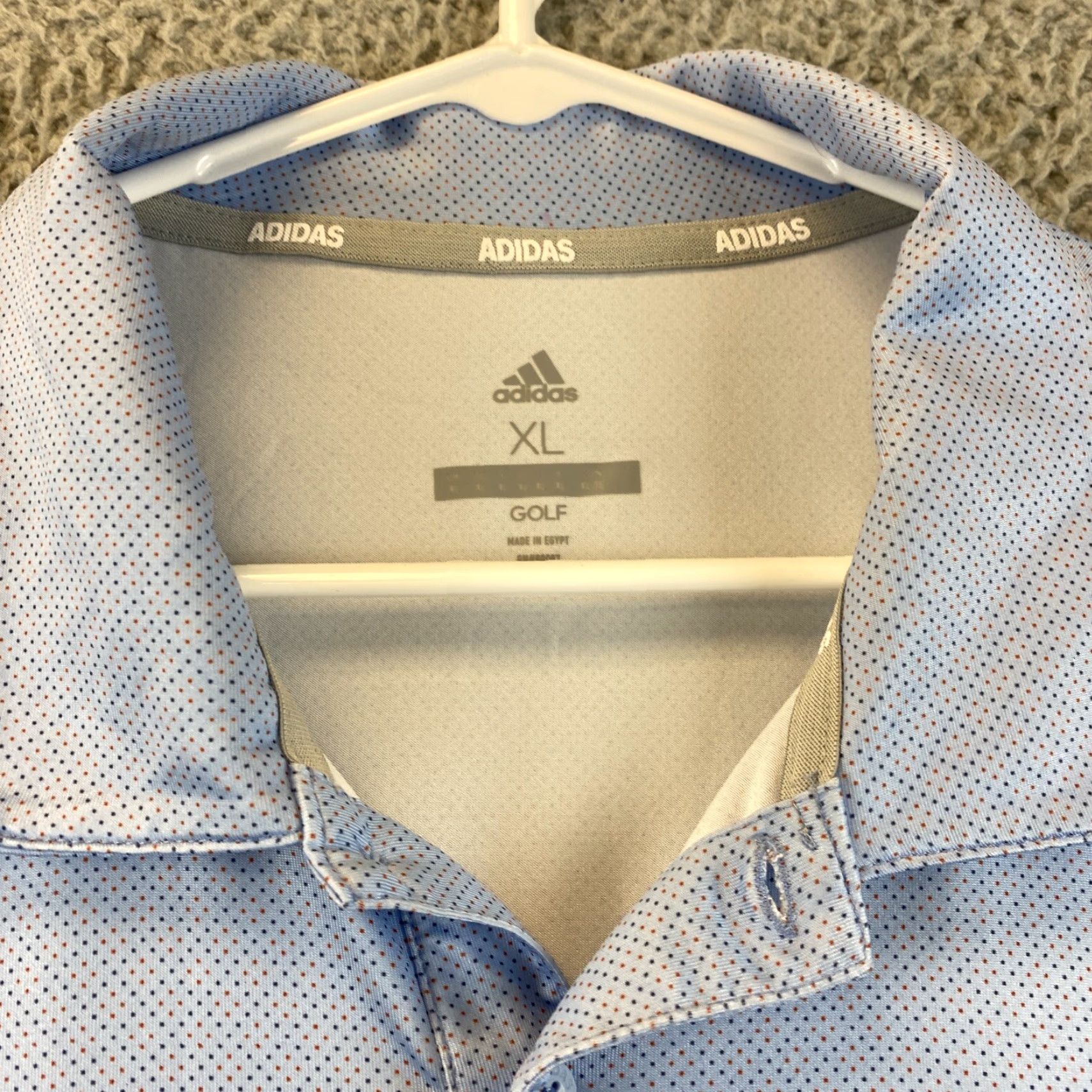 Adidas VINTAGE? No, it's adidas Golf Polo Shirt XL Men Blue - Polo Golf Shirt 86-28 XL Light Blue - Adidas Golf Polo Mens XL Blue Size US XL / EU 56 / 4 - 4 Thumbnail