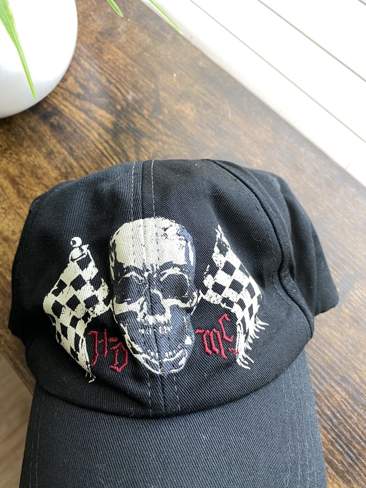 Harley Davidson Harley Davidson Skull Grunge Hat Size ONE SIZE - 3 Thumbnail