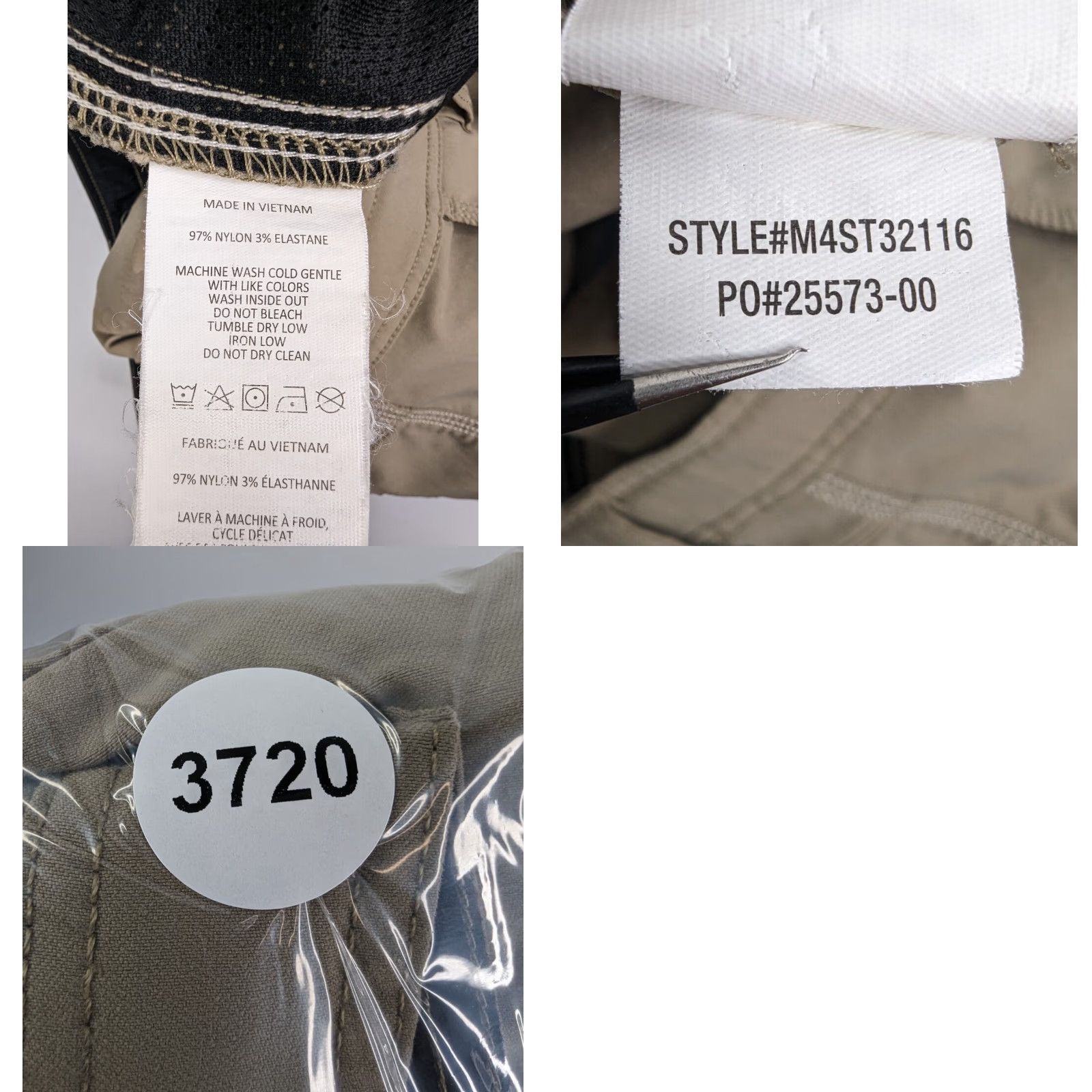 Prana Prana Stretch Zion Beige Khaki Hiking Pants Men's Size 36 Stretch Pants Regular Beige M4ST32116 Snap Roll Up Size US 36 / EU 52 - 9 Thumbnail